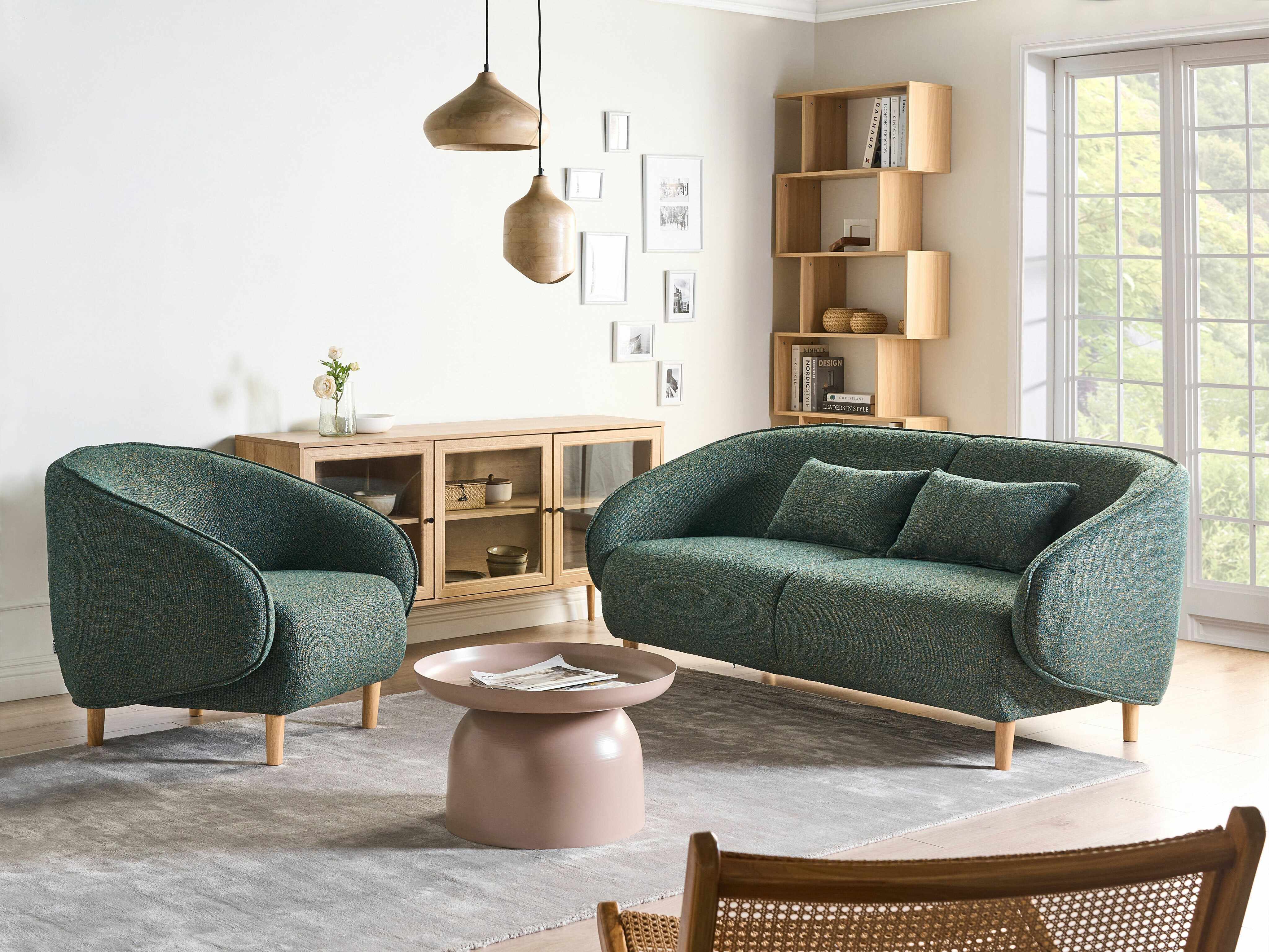 Комплект мягкой мебели Berwyn 2707 (Зелёный)