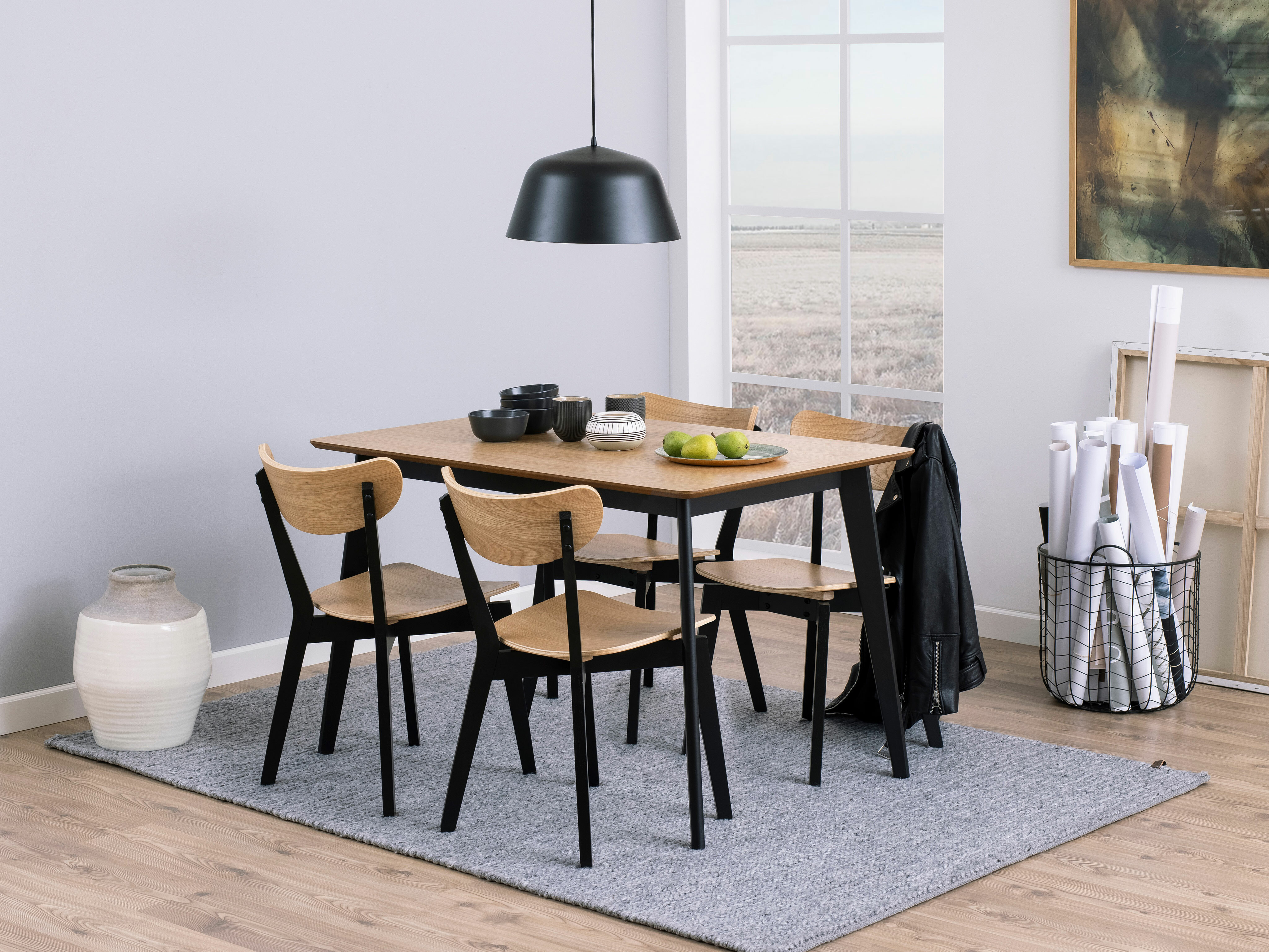 Krēsls Norsica 319 (Ozols + Melns)