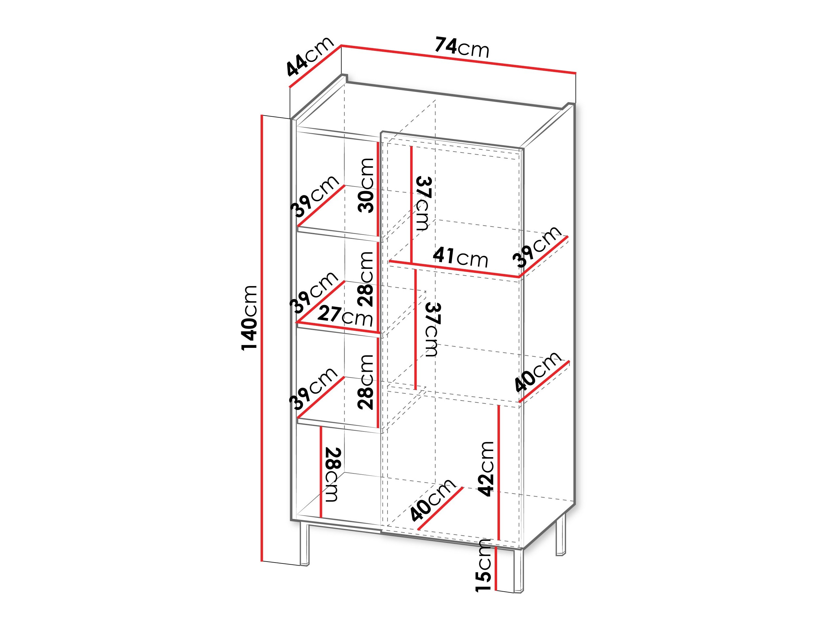 Plaukts Veldome 101 (Kašmirs + Ozols)