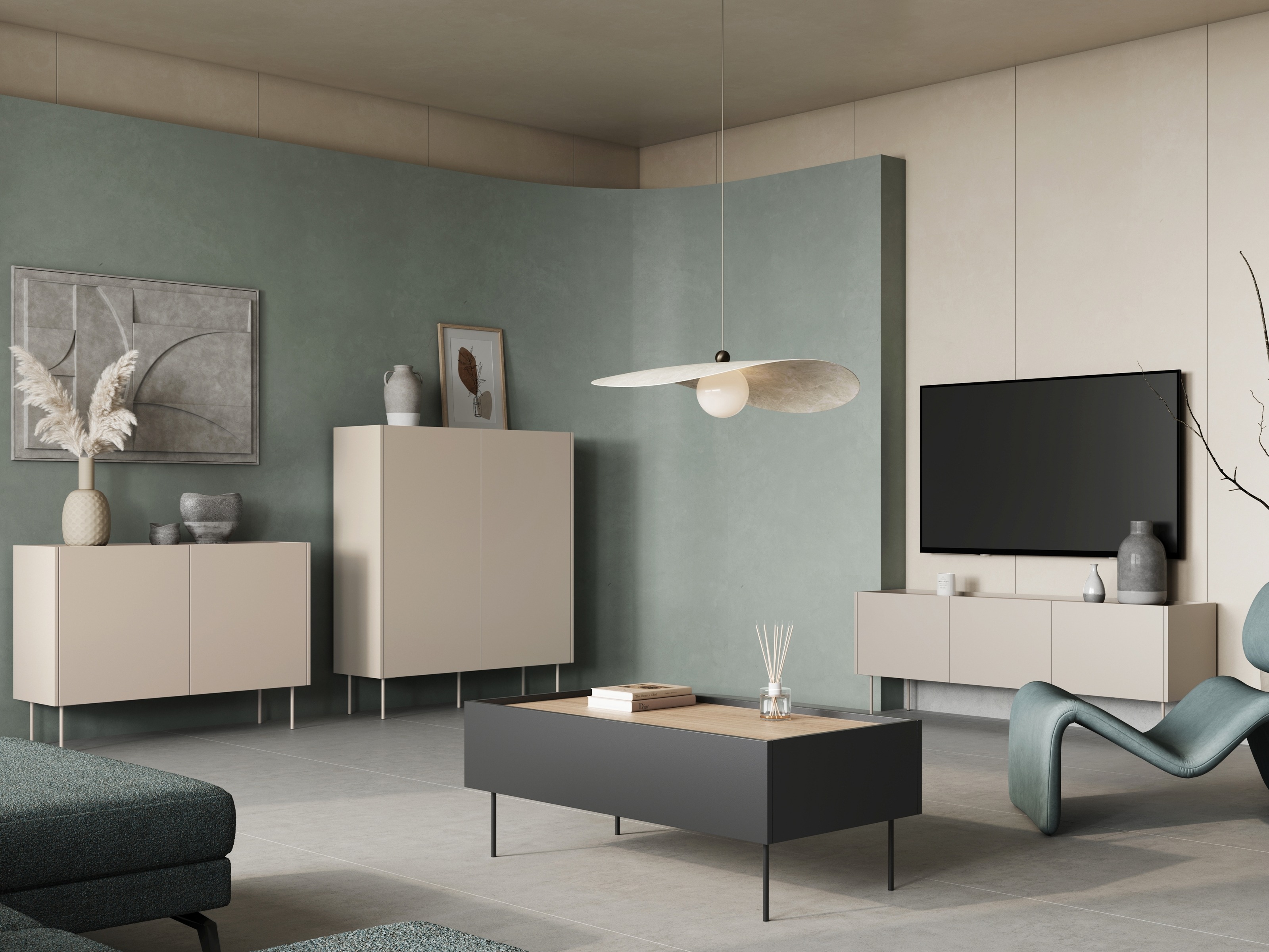 Skapis Tivdala 101 (Ozols + Kašmirs)