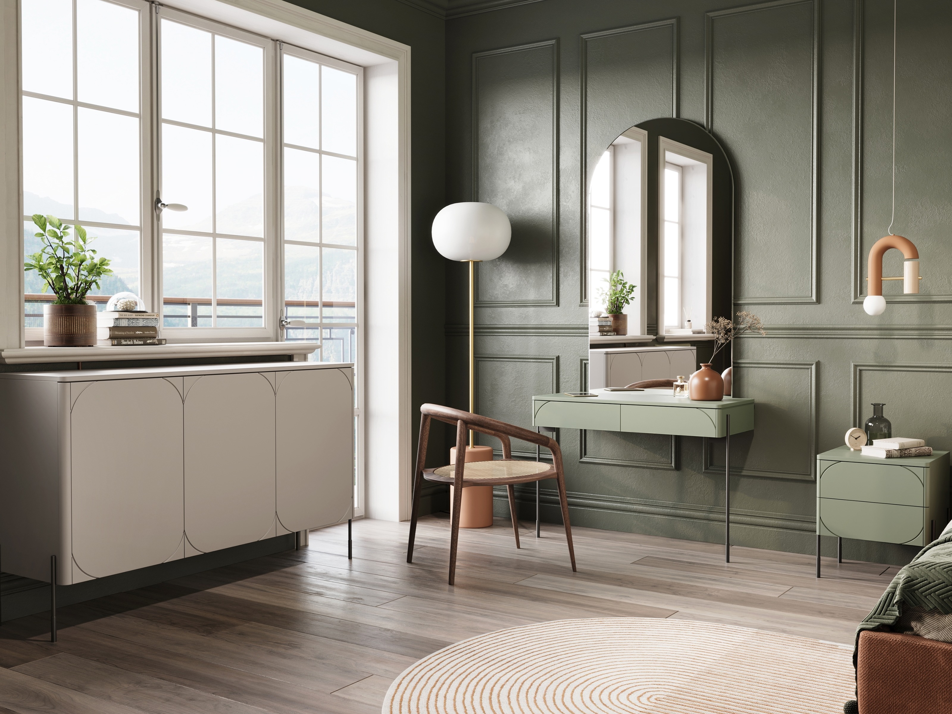 Макияжный столик Veselbi 107 (Хаки)