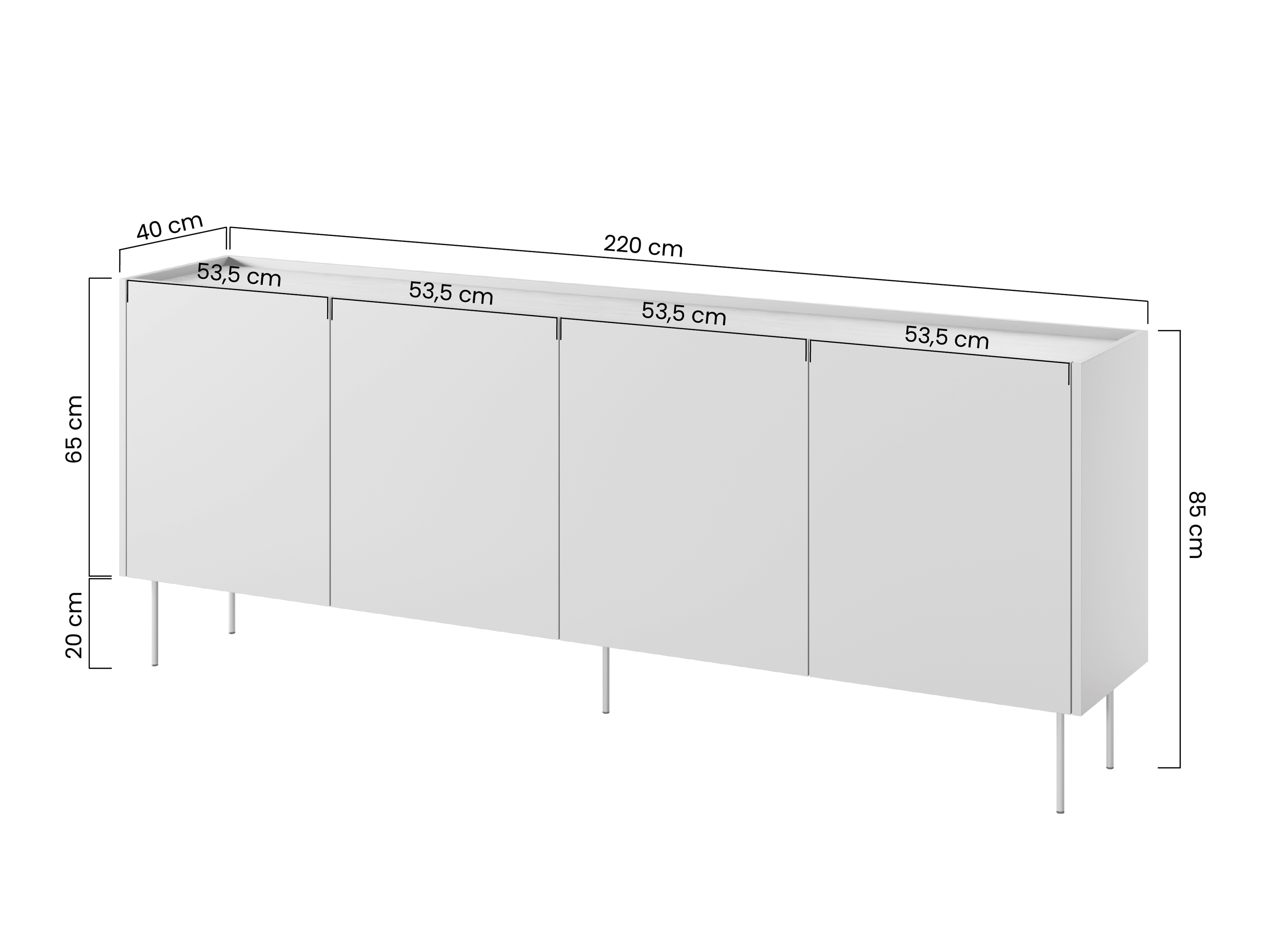 Skapis Tivdala 105 (Ozols + Matēts sarkans)