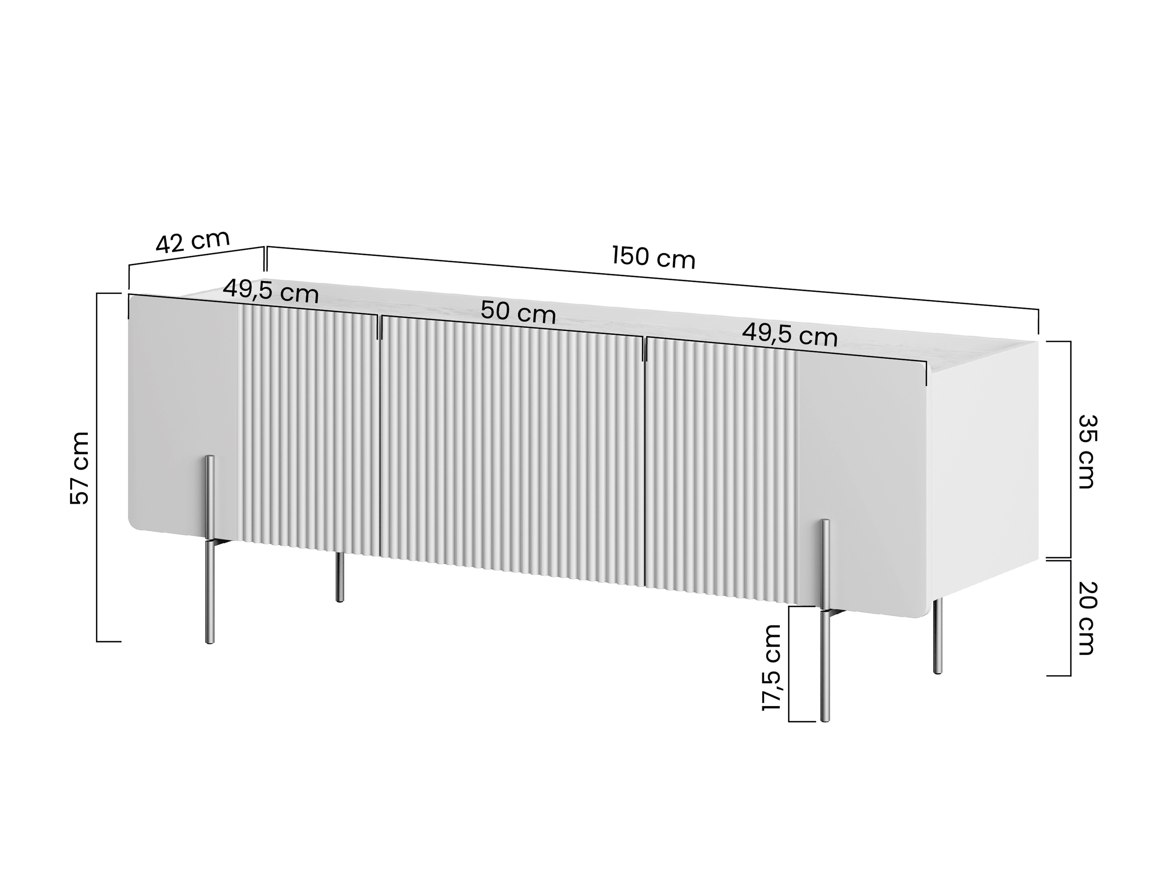 TV galds Etrvero 100 (Melns)
