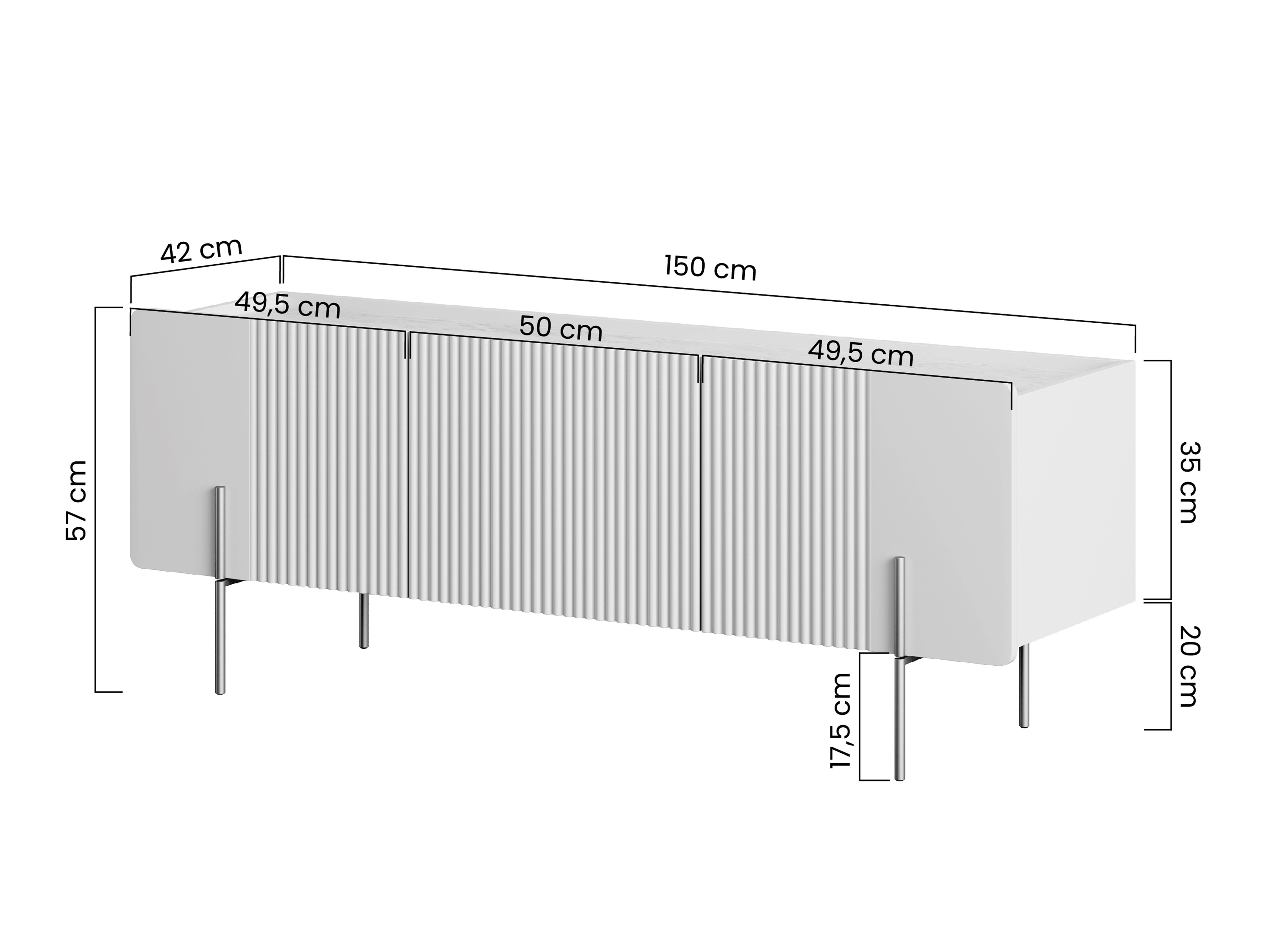 TV galds Etrvero 100 (Melns)