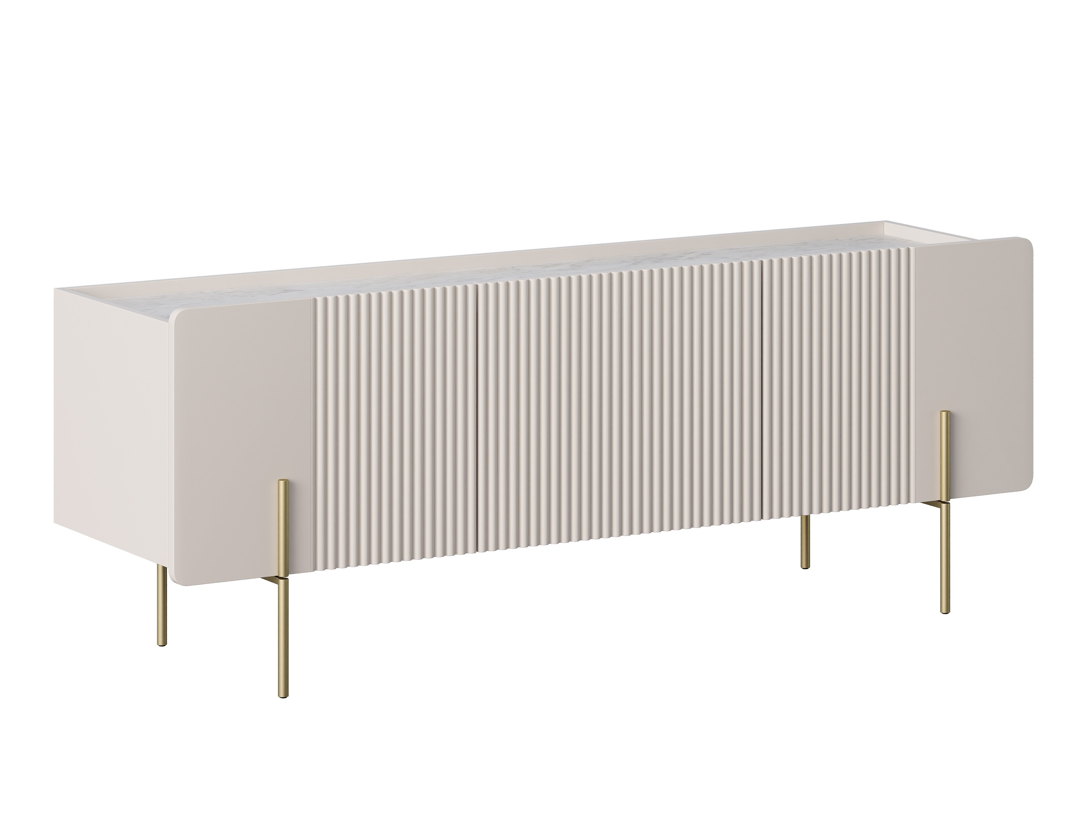 ТВ тумба Etrvero 100 (Кашемир + Белый мрамор)