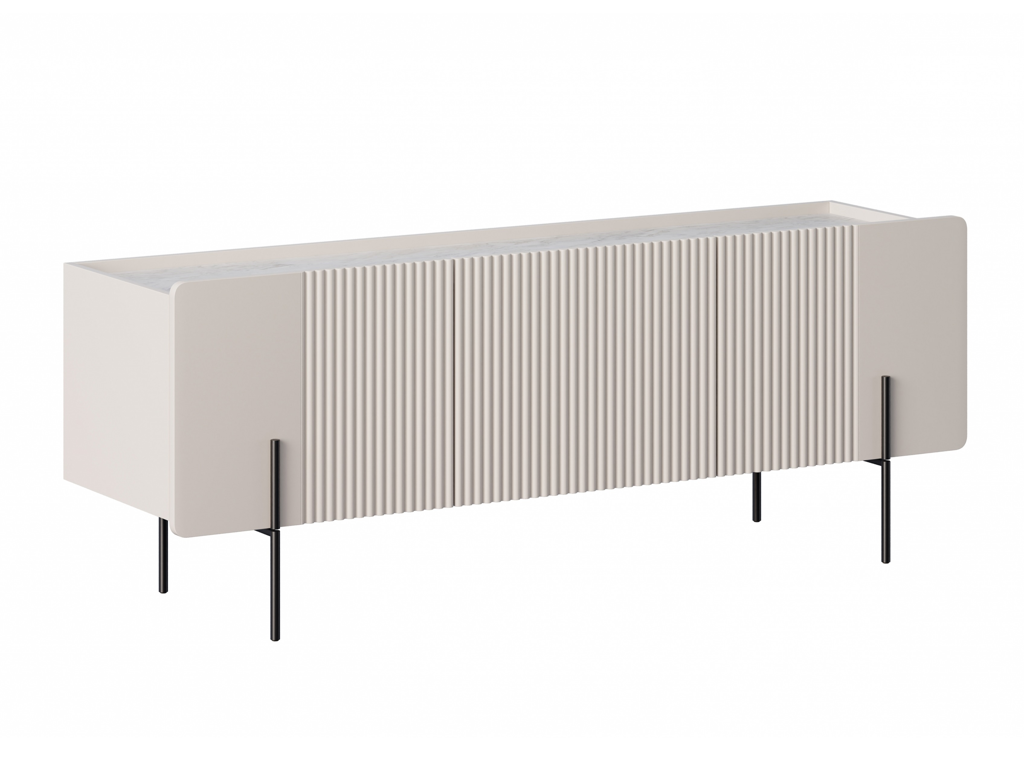 ТВ тумба Etrvero 100 (Кашемир + Белый мрамор)