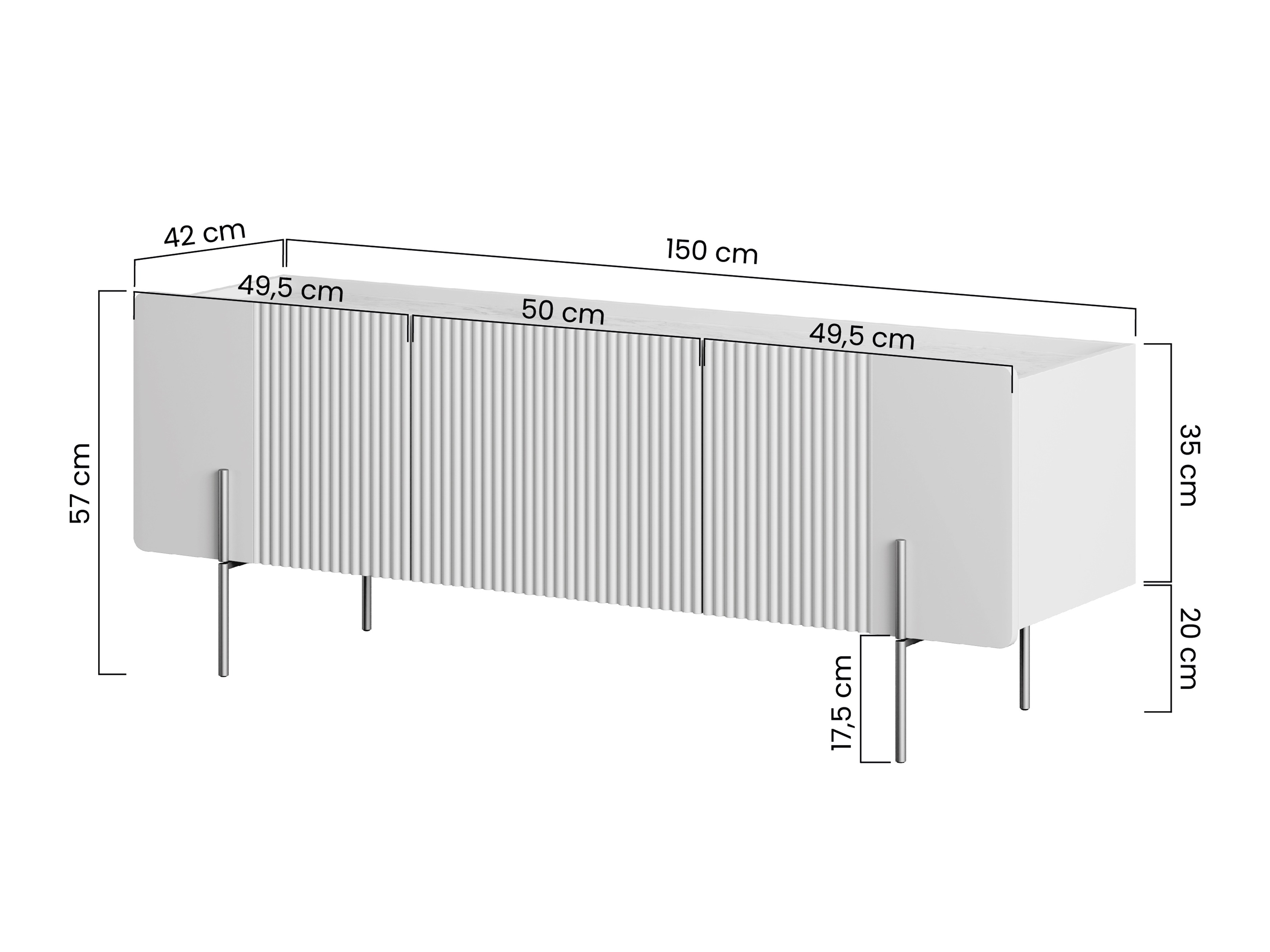 ТВ тумба Etrvero 100 (Кашемир + Белый мрамор)