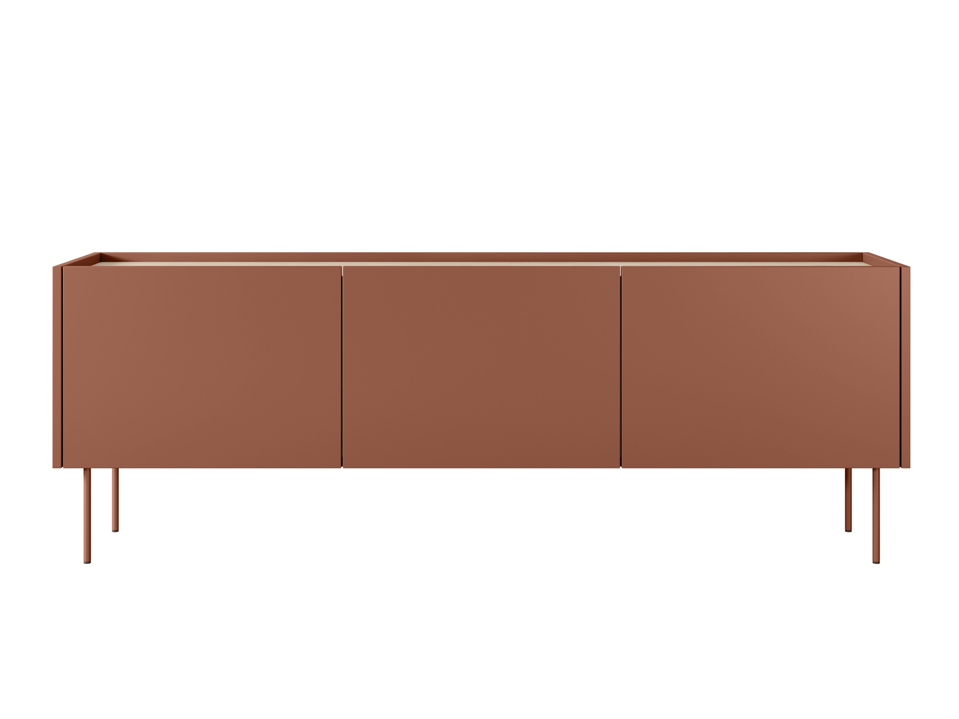 ТВ тумба Tivdala 106 (Матово-красный + Дуб)