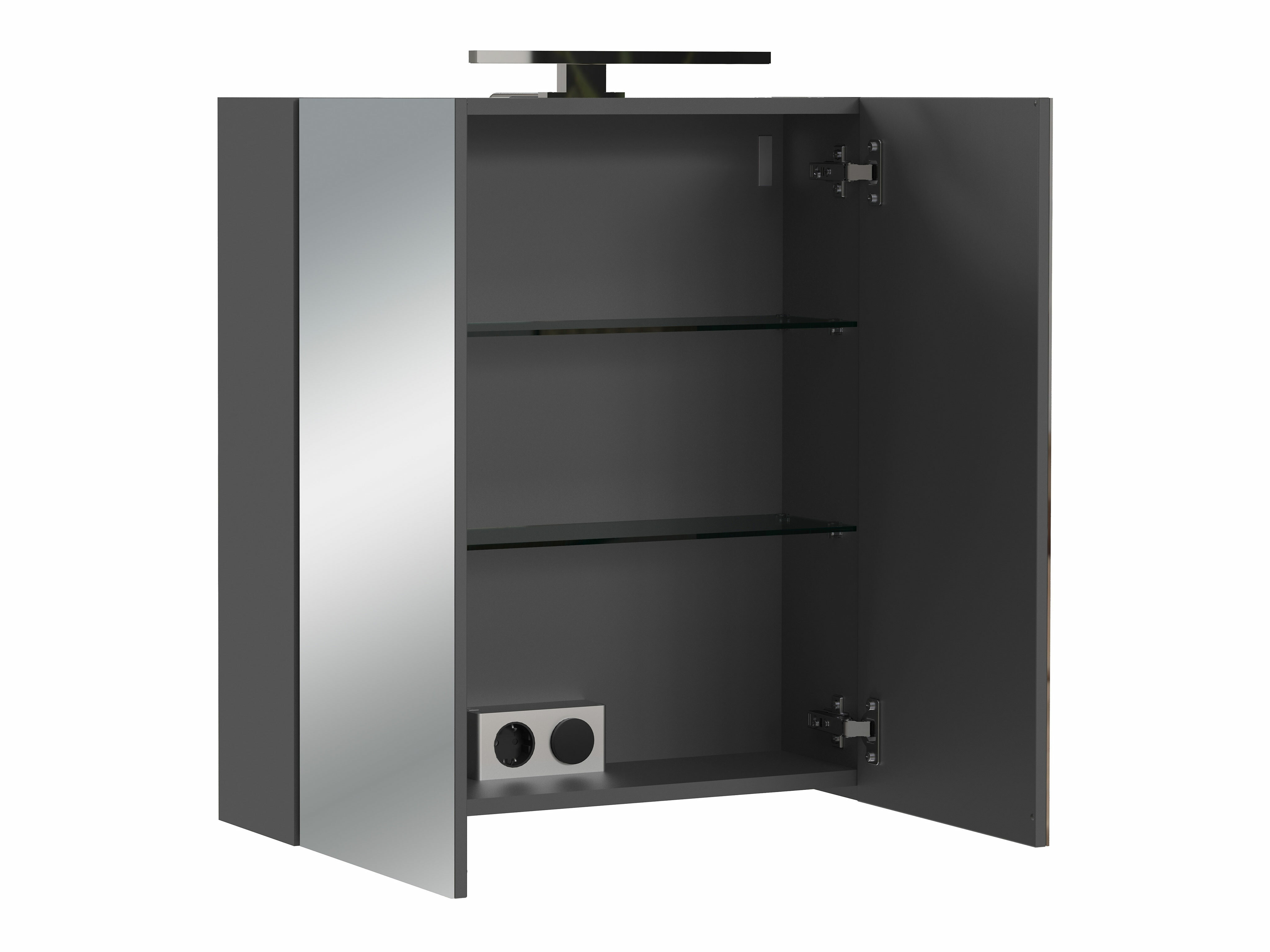 Vannas istabas skapis ar spoguli Felfere 107 (Antracīts)