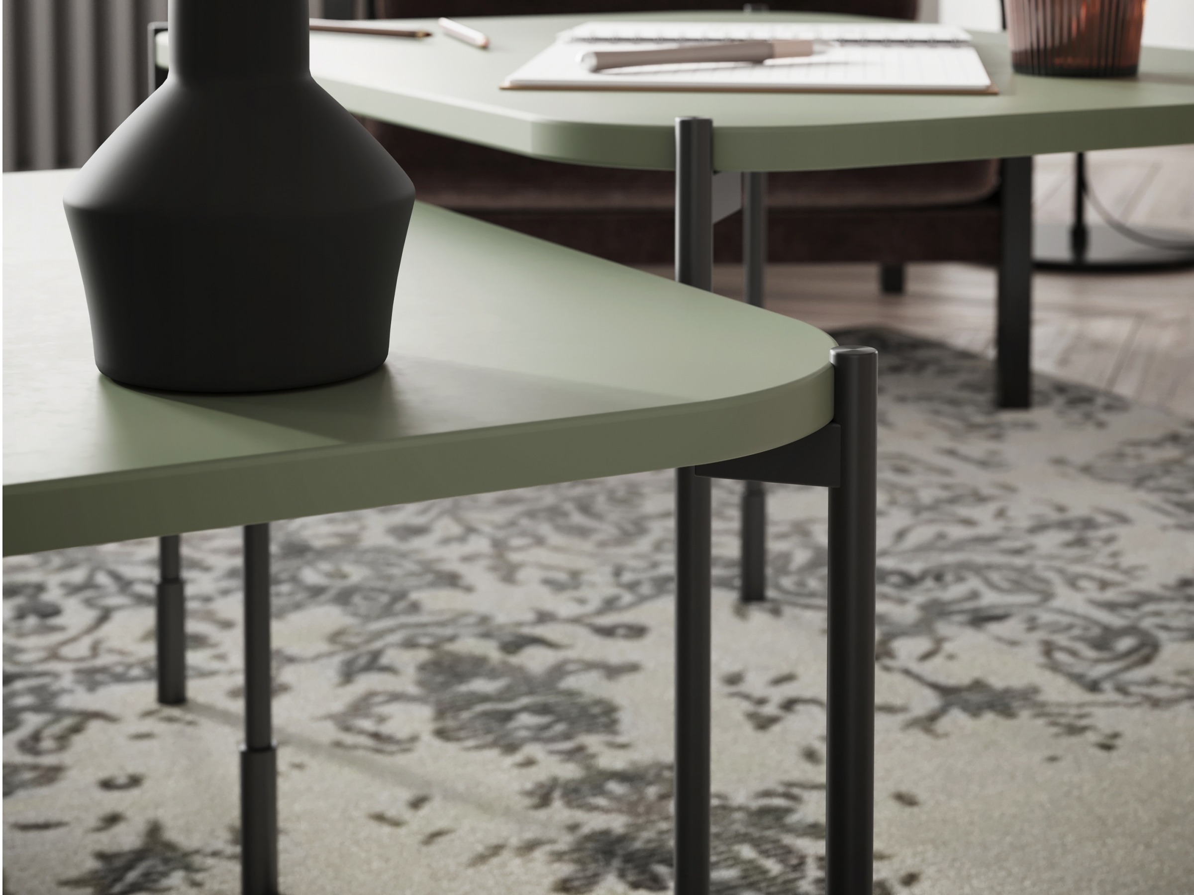 Žurnālu galdiņš Veselbi 108 (Haki)