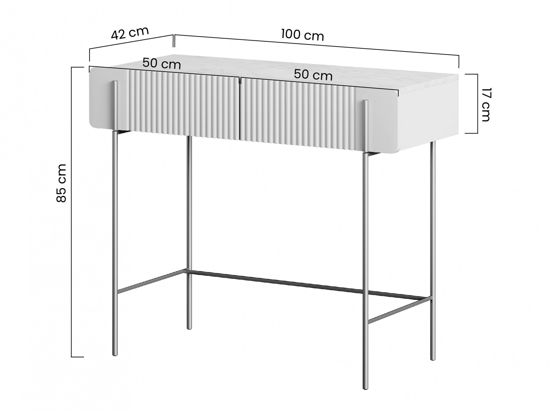 Konsole Etrvero 102 (Melns)
