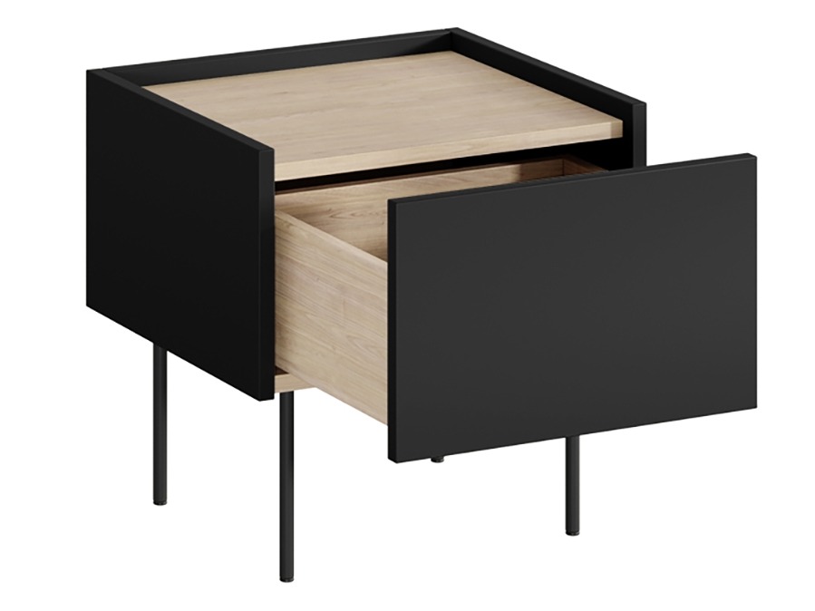 Naktsgaldiņš Tivdala 109 (Ozols + Matēts melns)