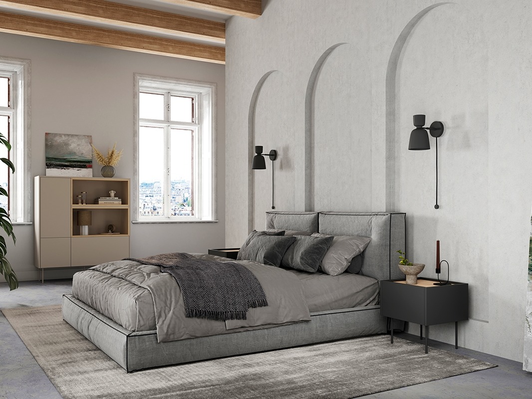 Naktsgaldiņš Tivdala 109 (Ozols + Matēts melns)