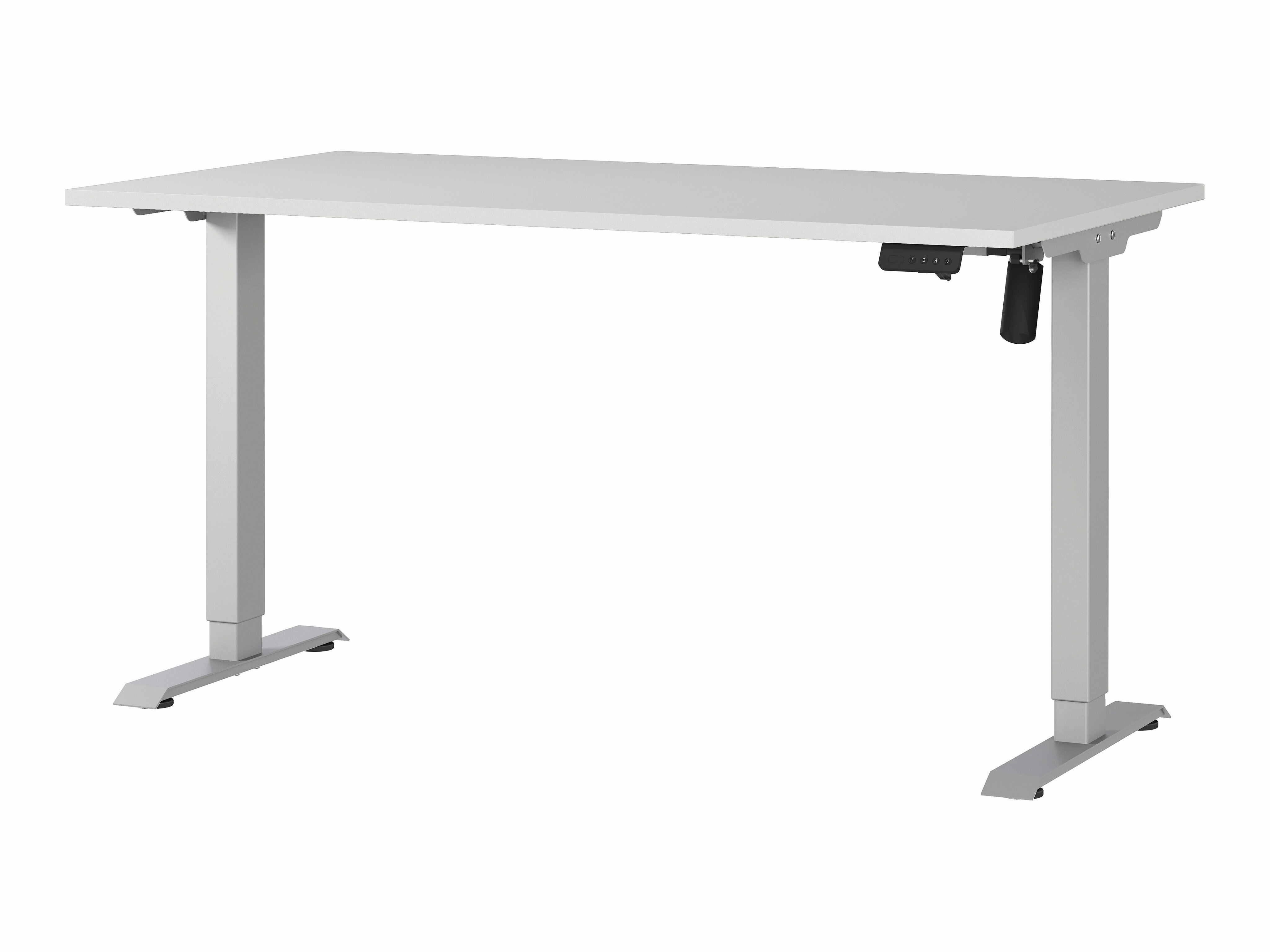 Рабочий стол с регулируемой высотой Lartesi 116 (Светло-серый + Серебряный)