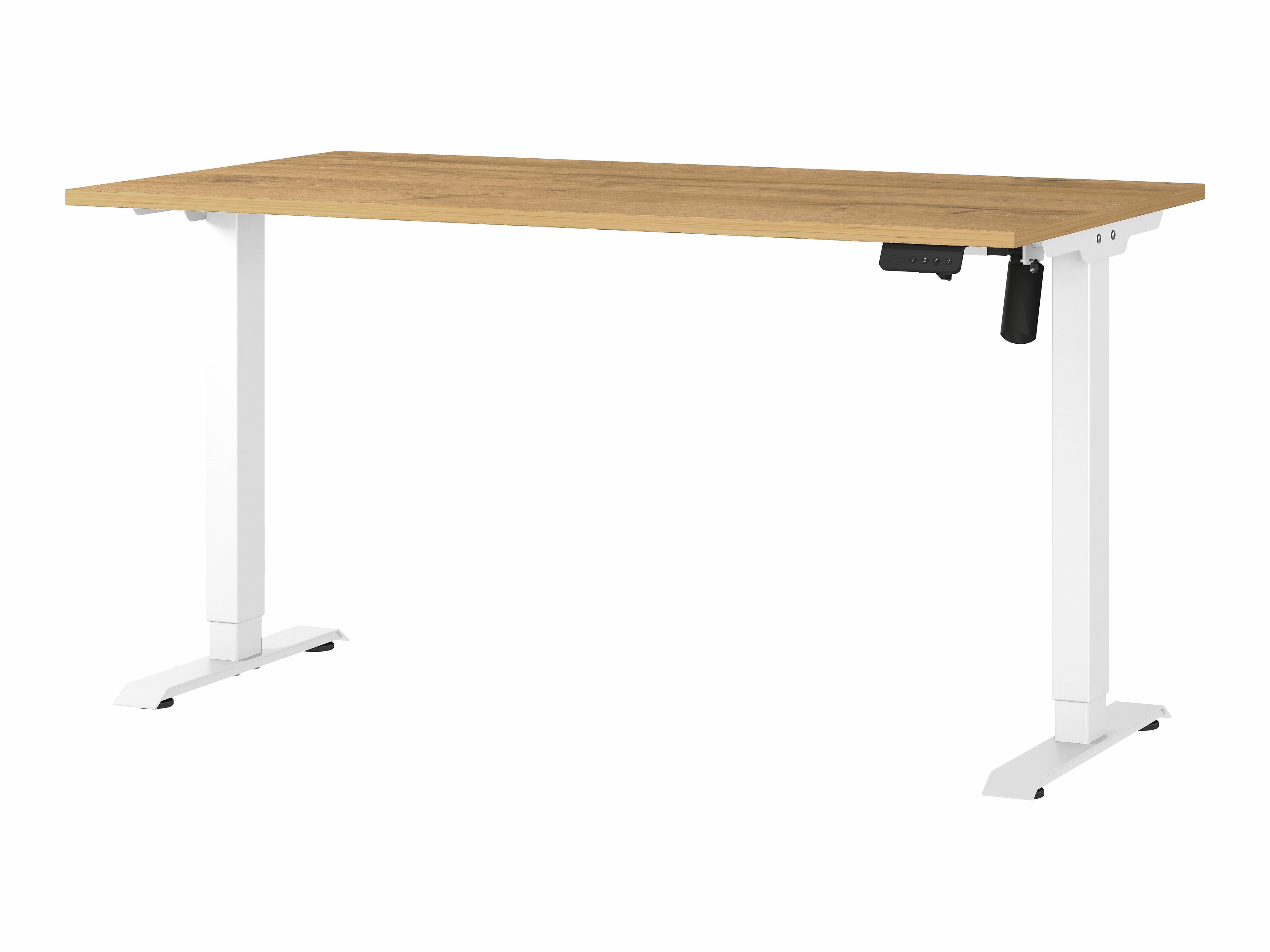 Рабочий стол с регулируемой высотой Lartesi 116 (Внук дуб + Белый)