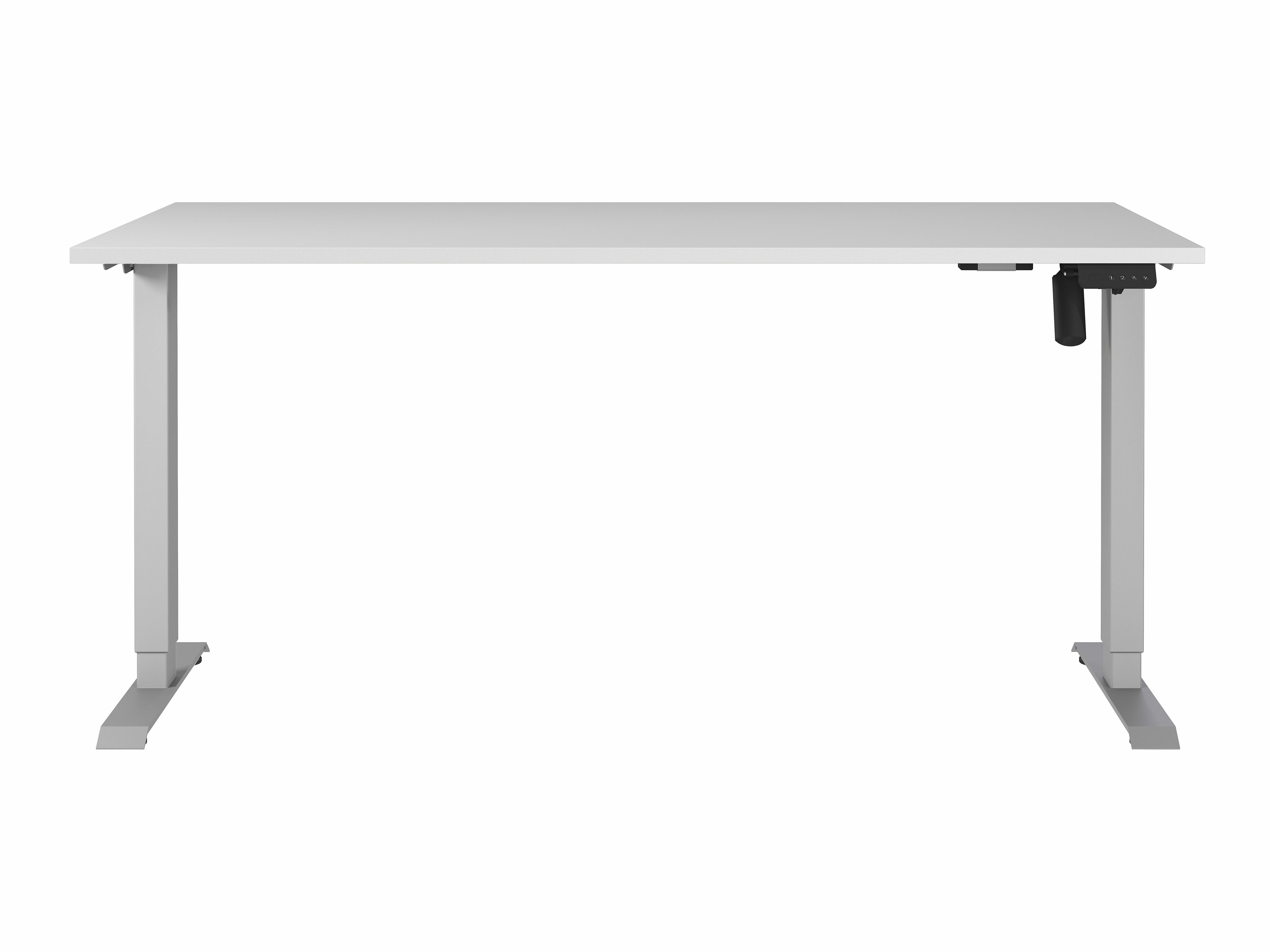 Рабочий стол с регулируемой высотой Lartesi 117 (Светло-серый + Серебряный)