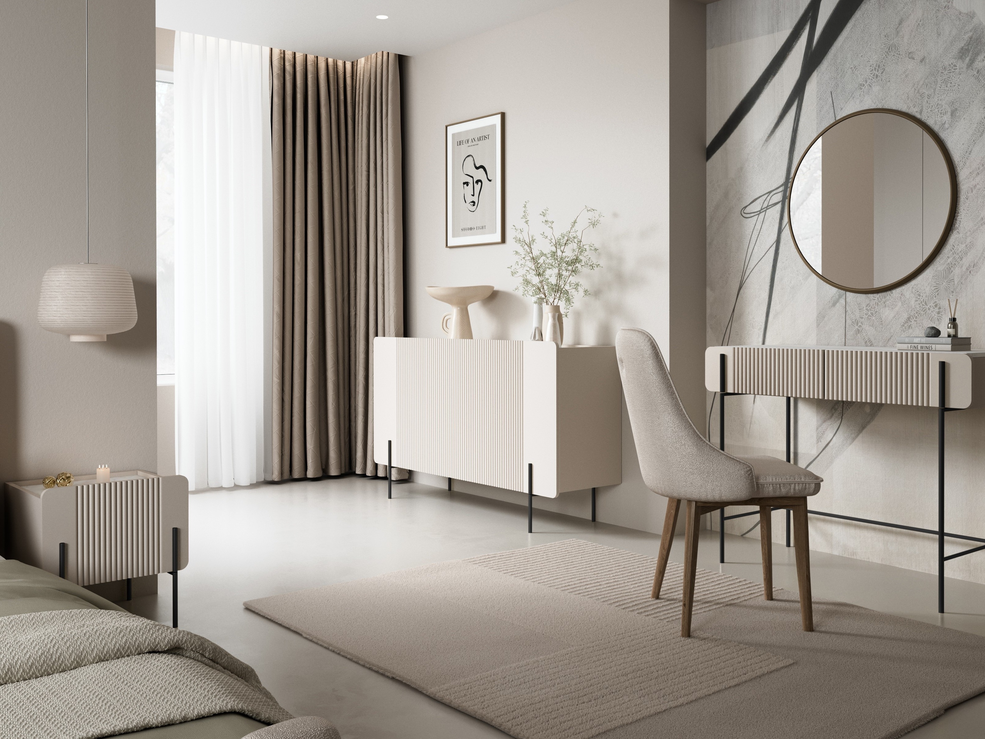 Шкафчик Etrvero 101 (Кашемир + Белый мрамор)