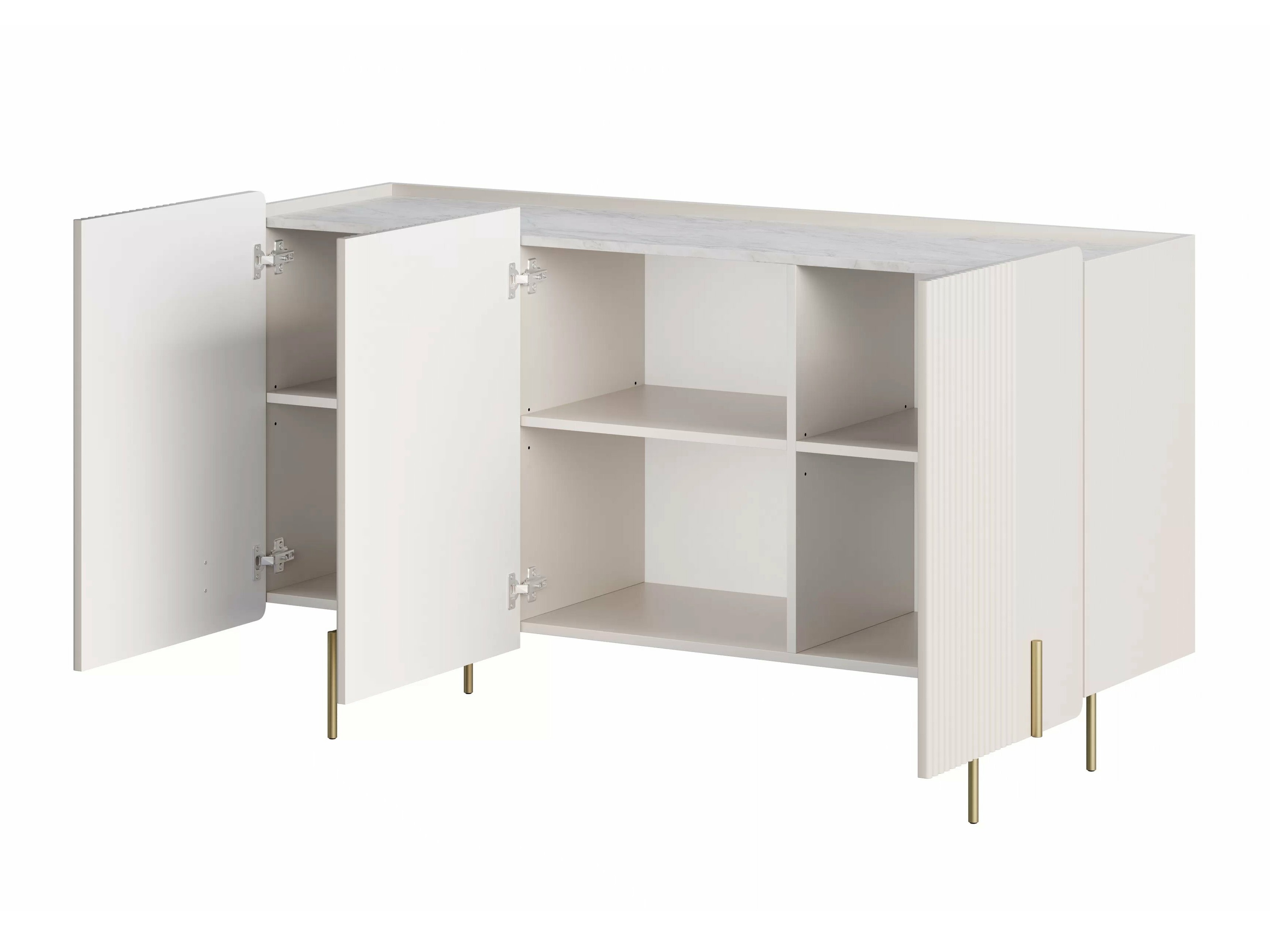 Skapis Etrvero 101 (Kašmirs + Balts marmors)