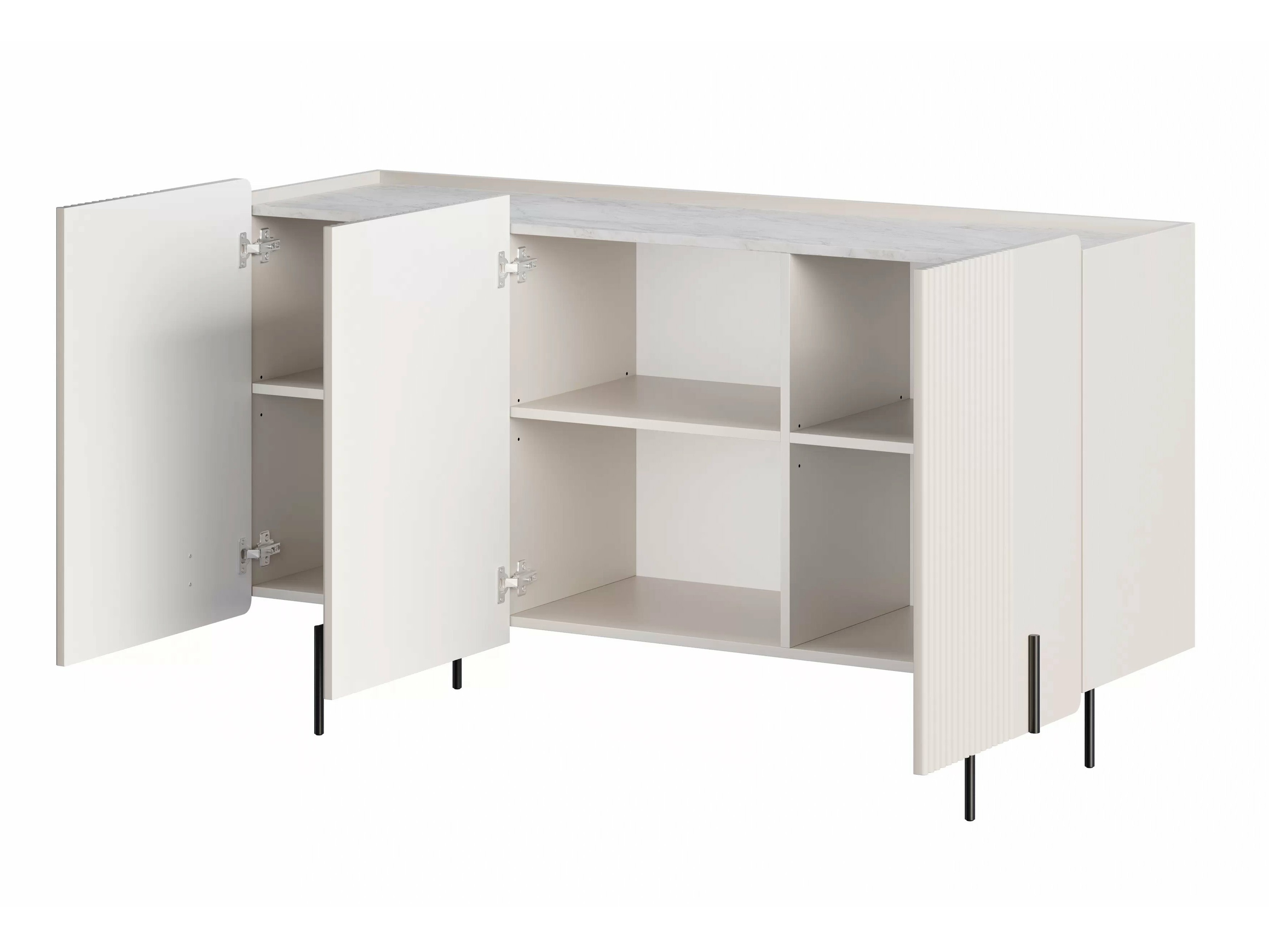 Skapis Etrvero 101 (Kašmirs + Balts marmors)