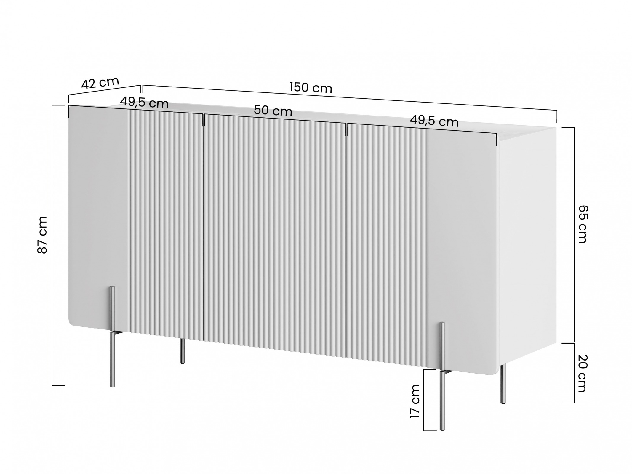 Skapis Etrvero 101 (Melns)