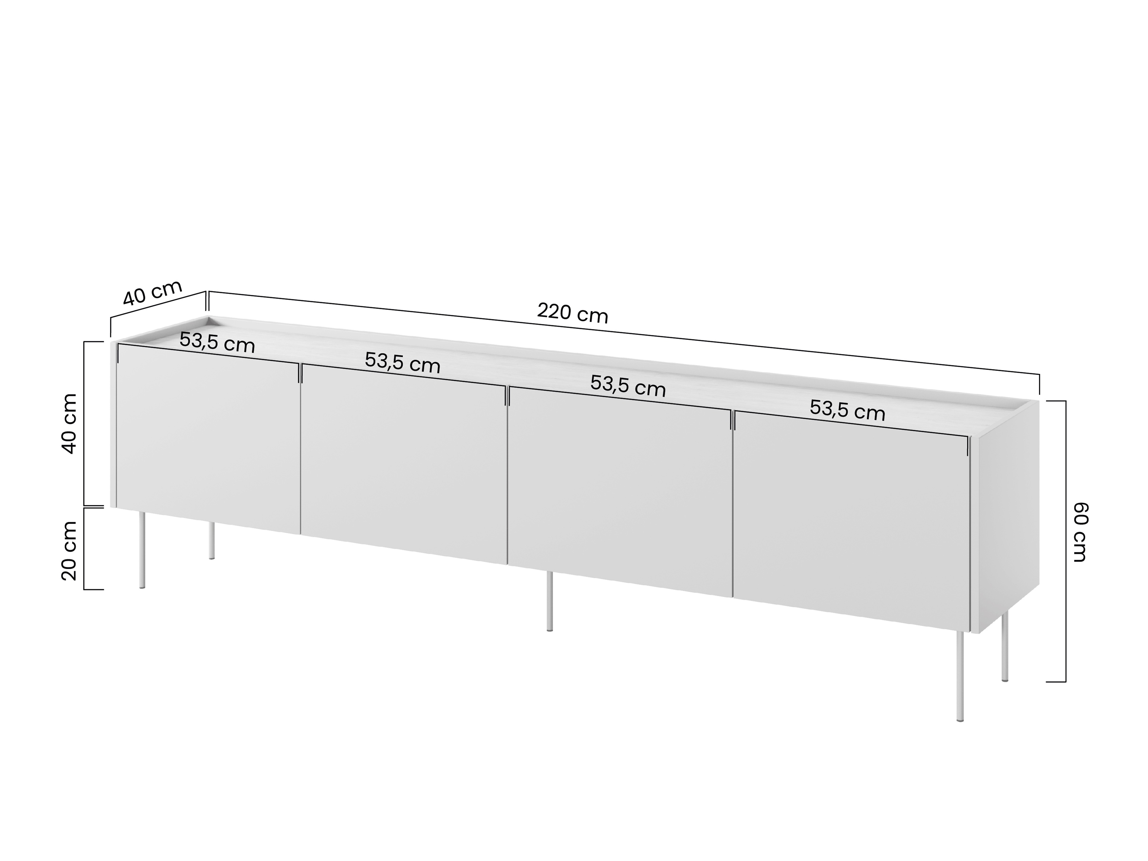 ТВ тумба Tivdala 107 (Кашемир + Дуб)