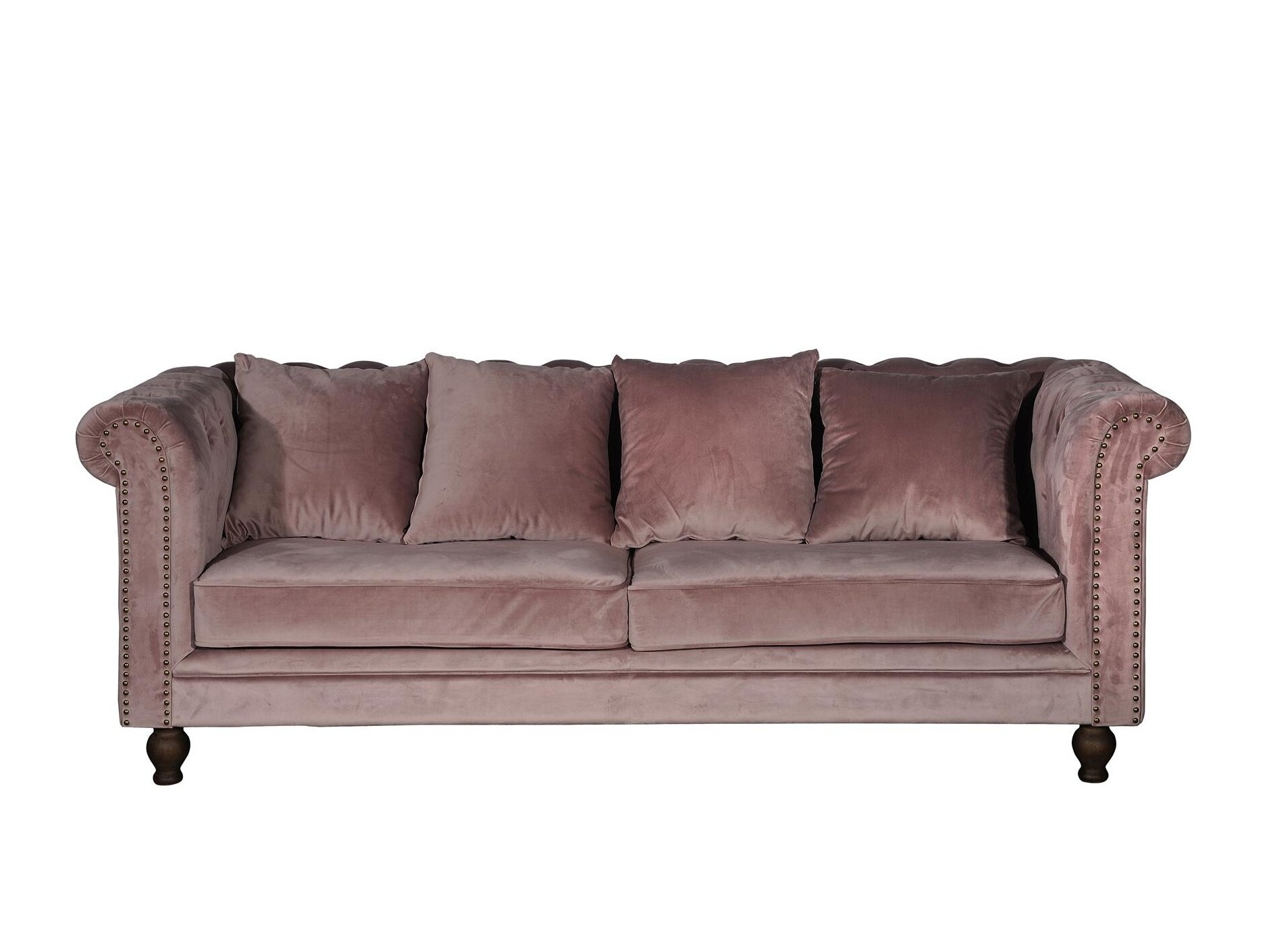 Chesterfield dīvāns Dallas 255 (Dusty rozā)