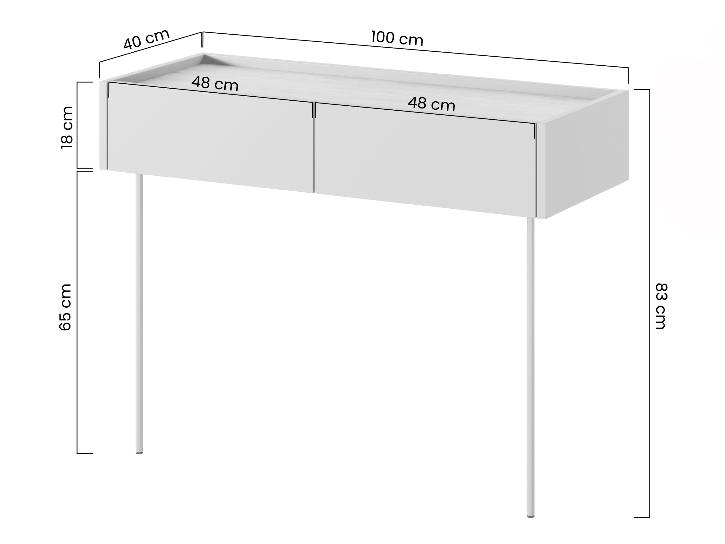 Konsole Tivdala 110 (Ozols + Matēts zaļš)