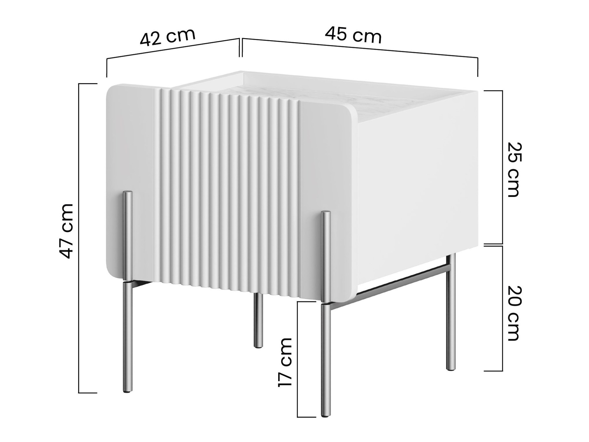 Naktsgaldiņš Etrvero 104 (Melns)