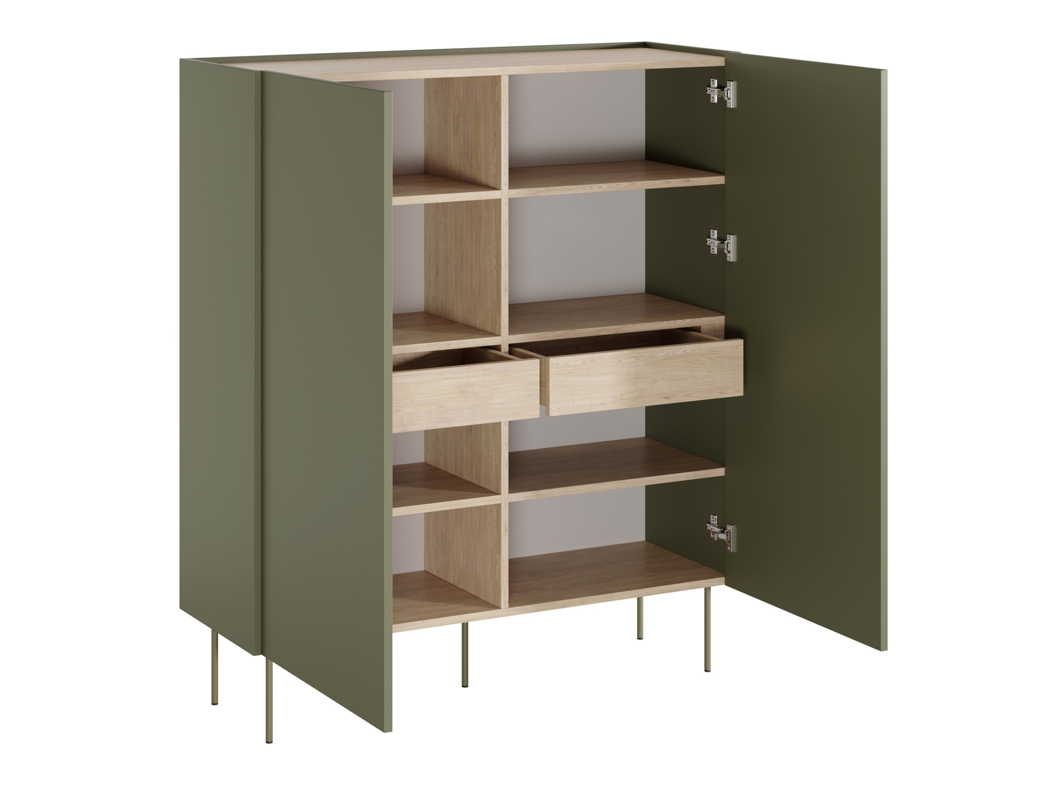 Plaukts Tivdala 111 (Ozols + Matēts zaļš)