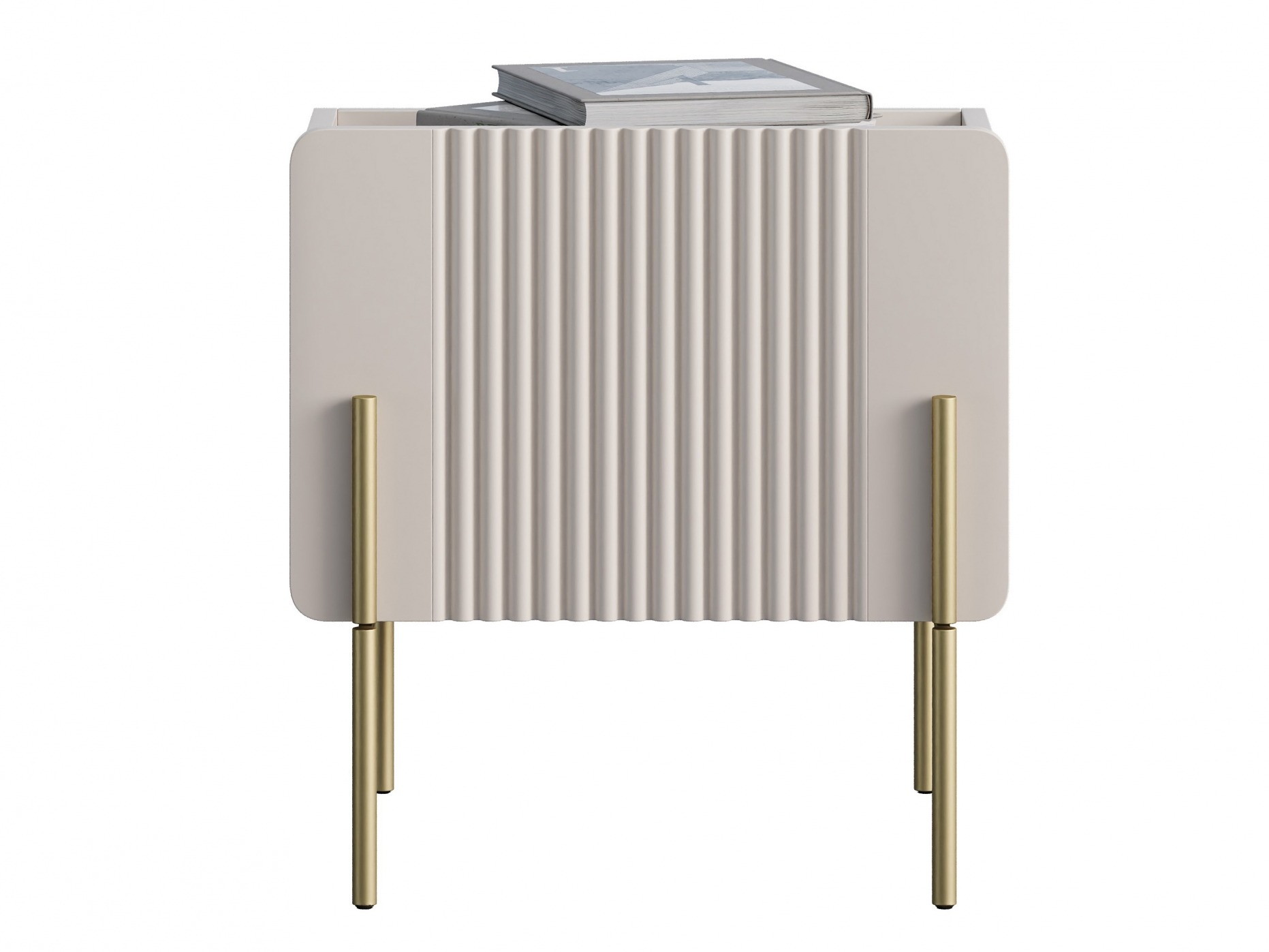 Прикроватная тумбочка Etrvero 104 (Кашемир + Белый мрамор)