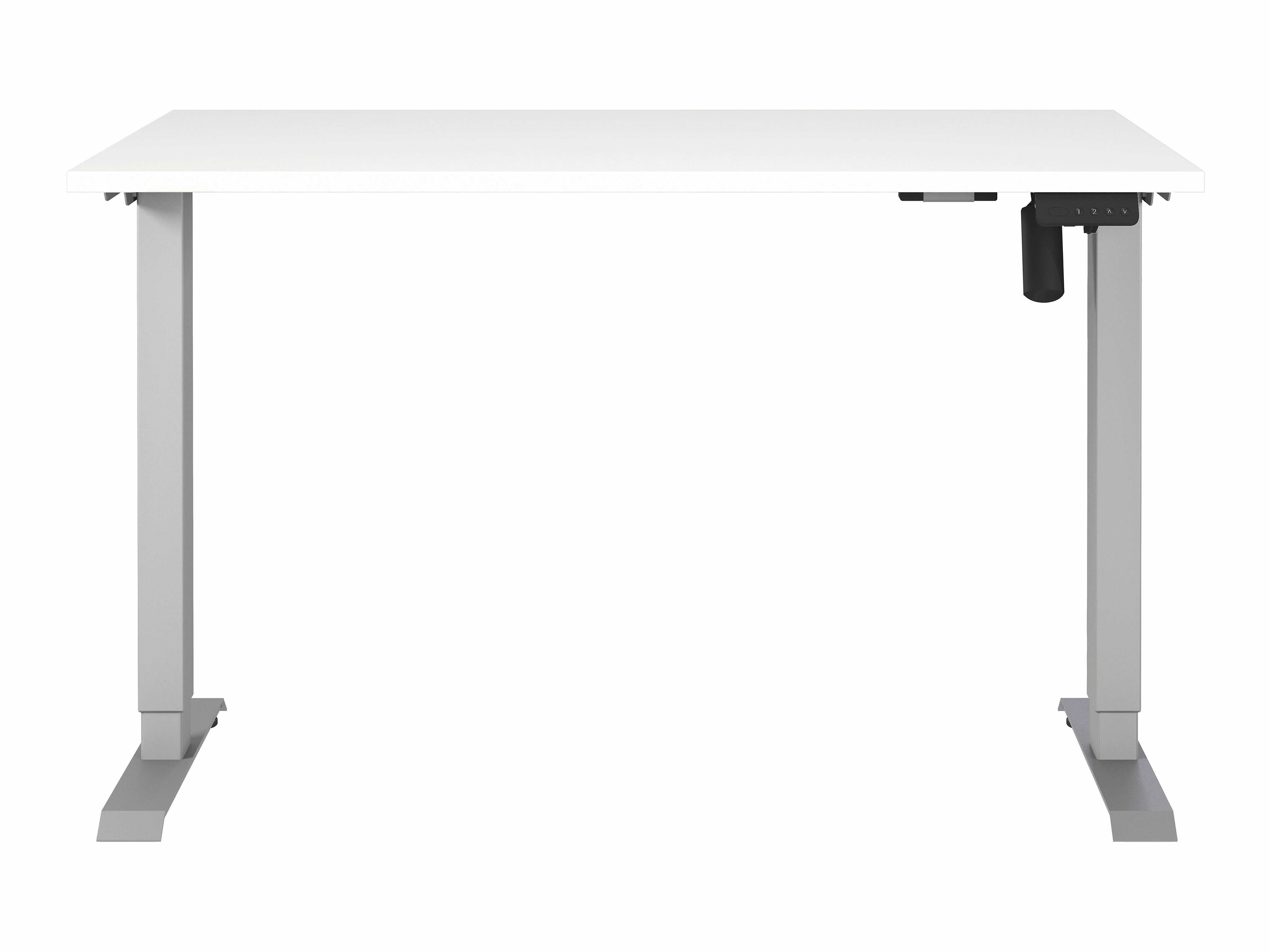 Рабочий стол с регулируемой высотой Lartesi 115 (Белый + Серебряный)