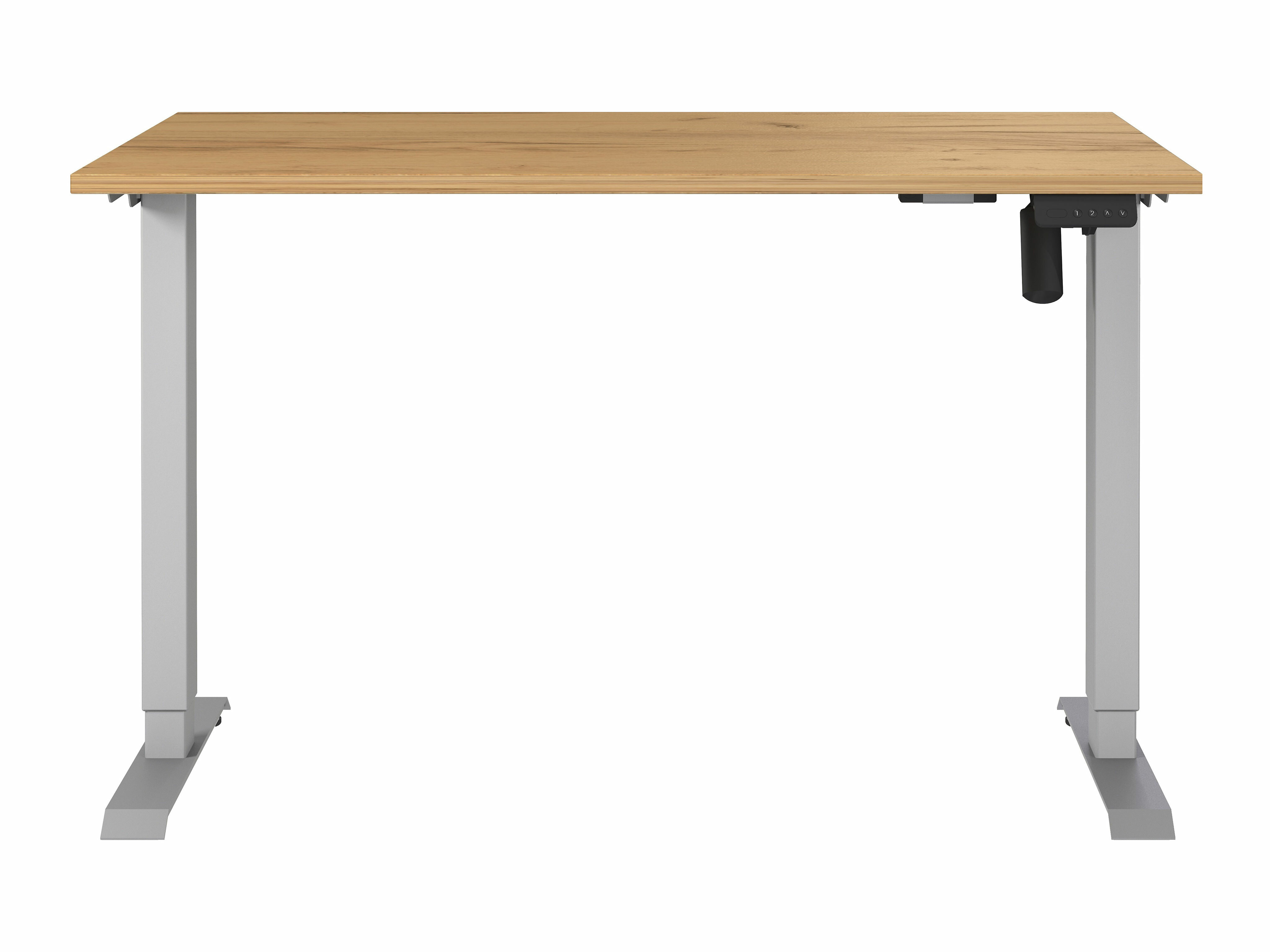 Рабочий стол с регулируемой высотой Lartesi 115 (Navarra дуб + Серебряный)