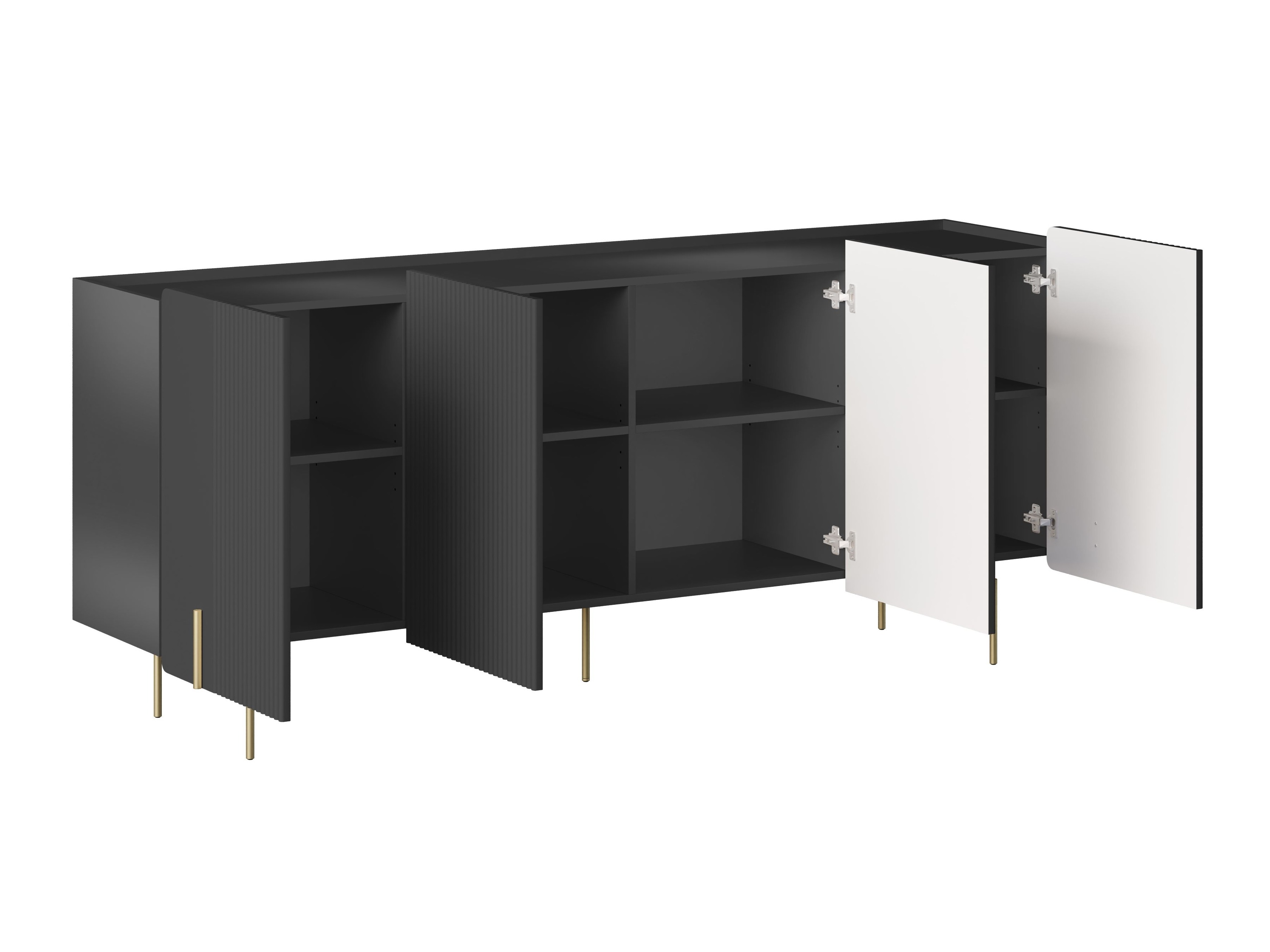 Skapis Etrvero 105 (Melns)