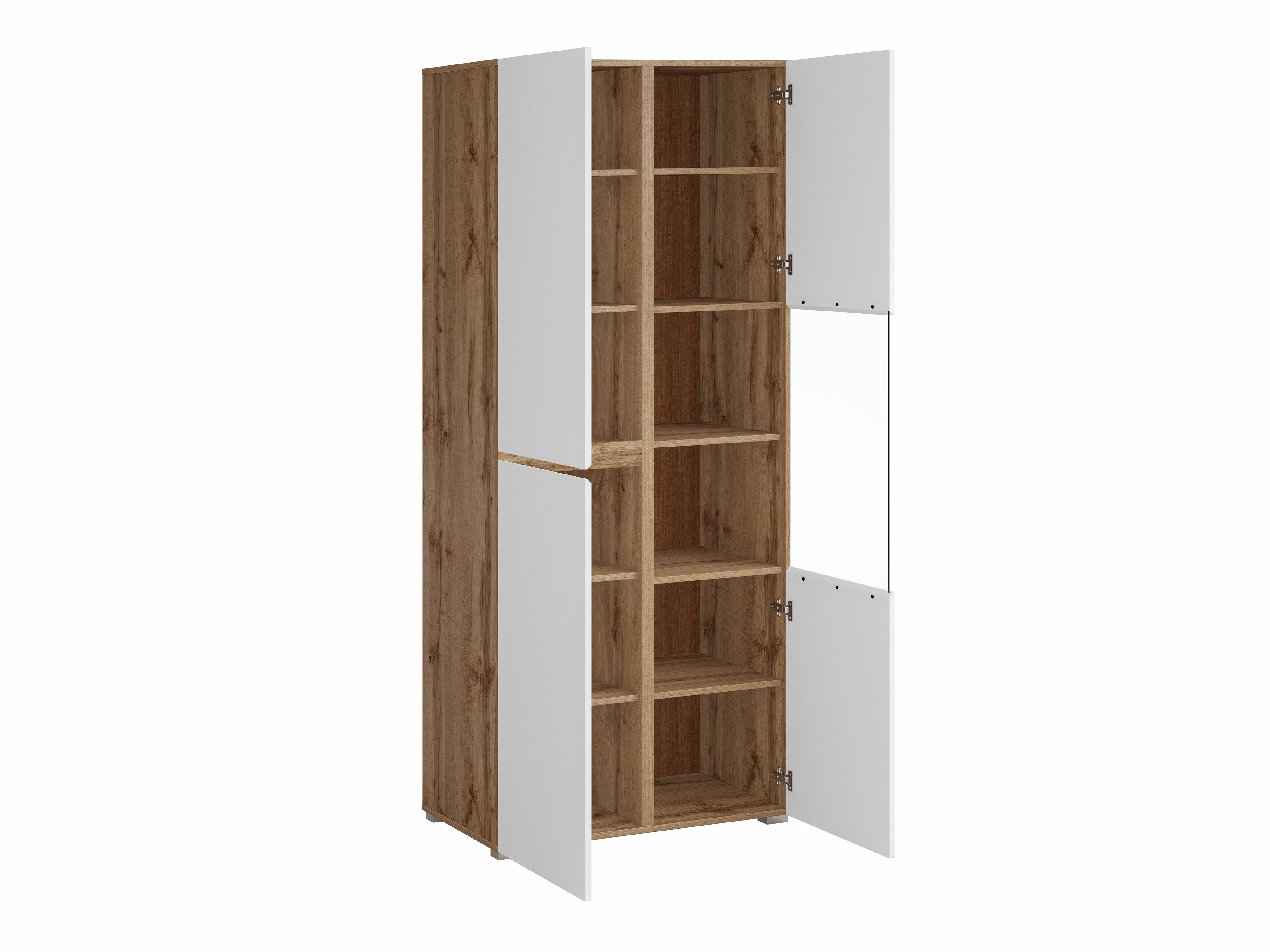Стеллаж Alfere 110 (Дуб вотан + Белый)