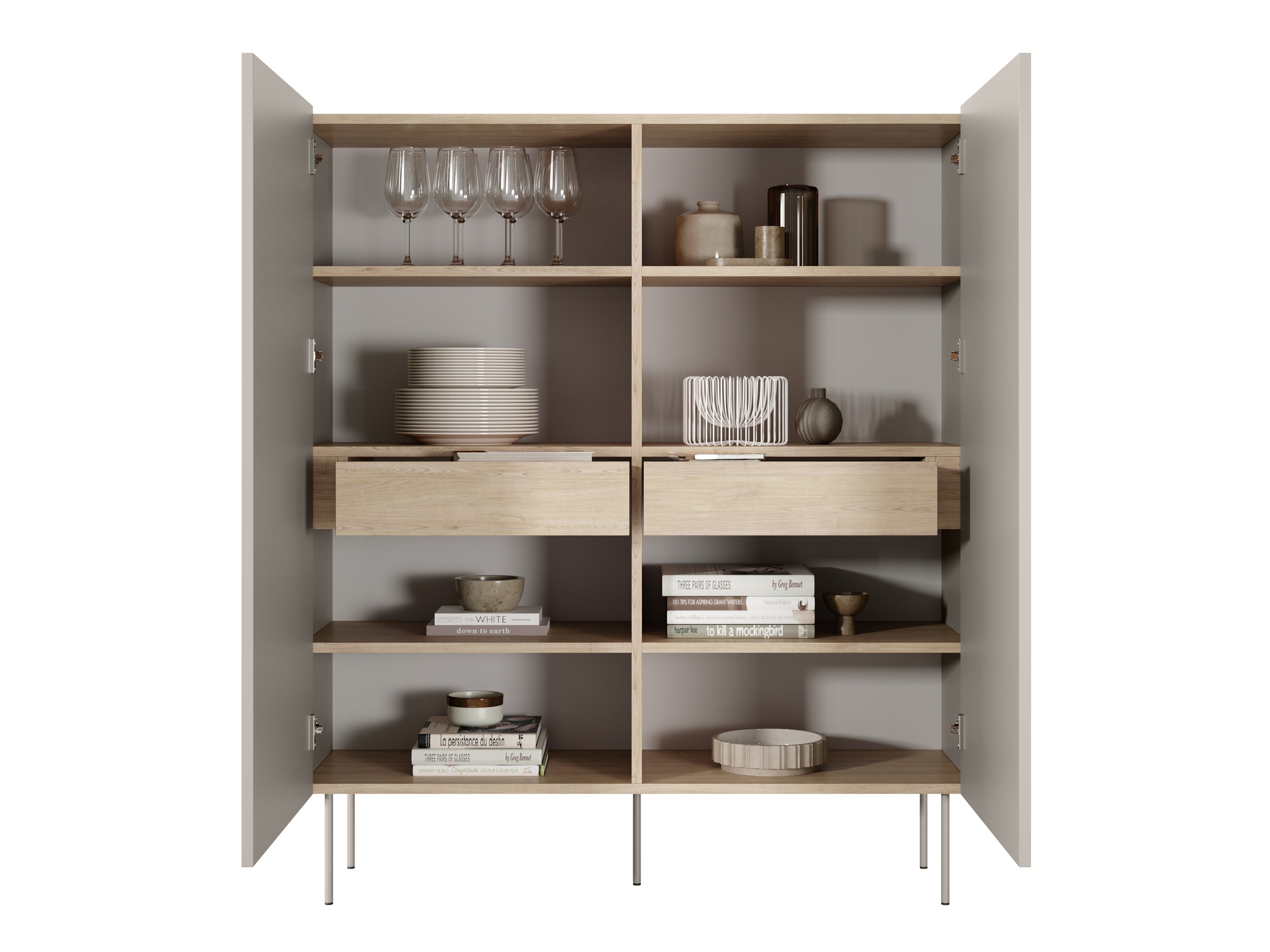 Стеллаж Tivdala 111 (Дуб + Кашемир)