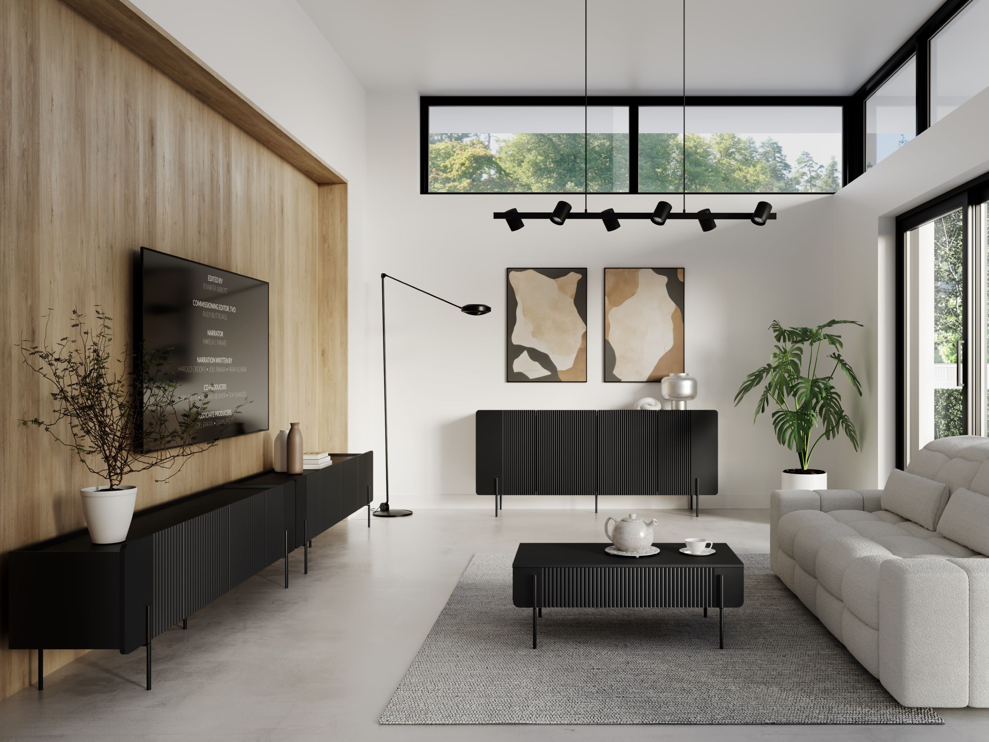 TV galds Etrvero 107 (Melns)