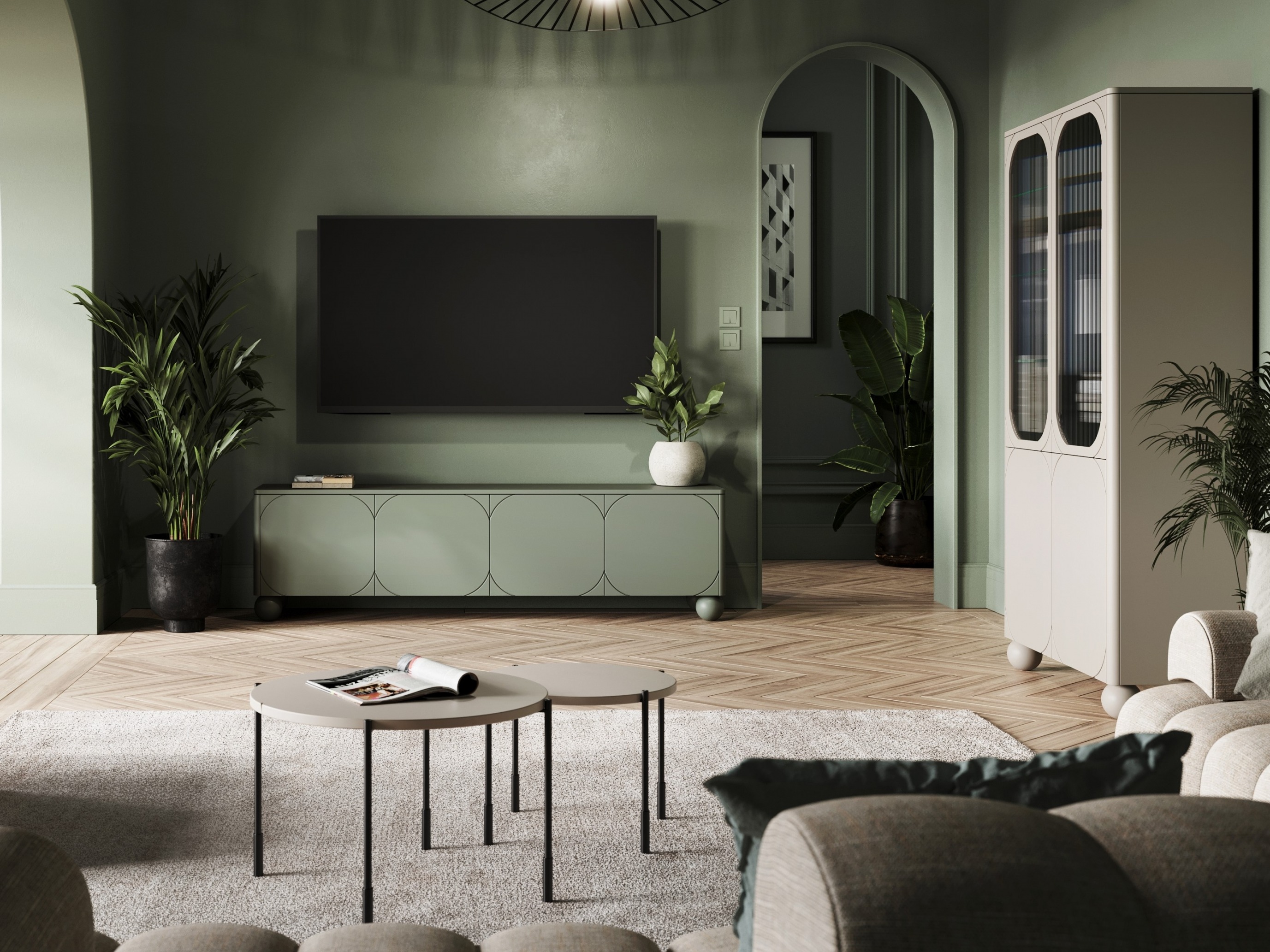 TV galds Vencali 102 (Haki)