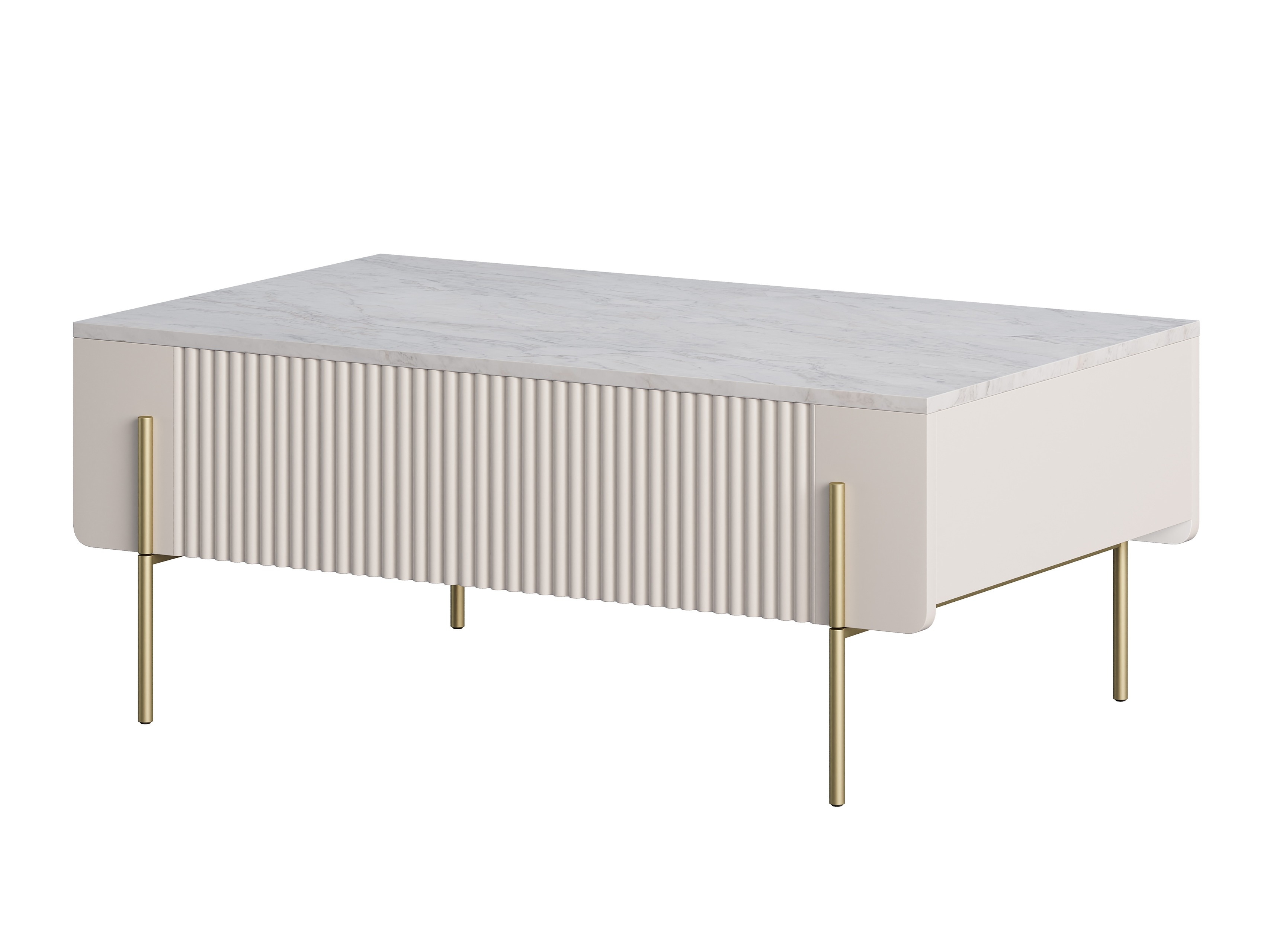 Журнальный столик Etrvero 106 (Кашемир + Белый мрамор)