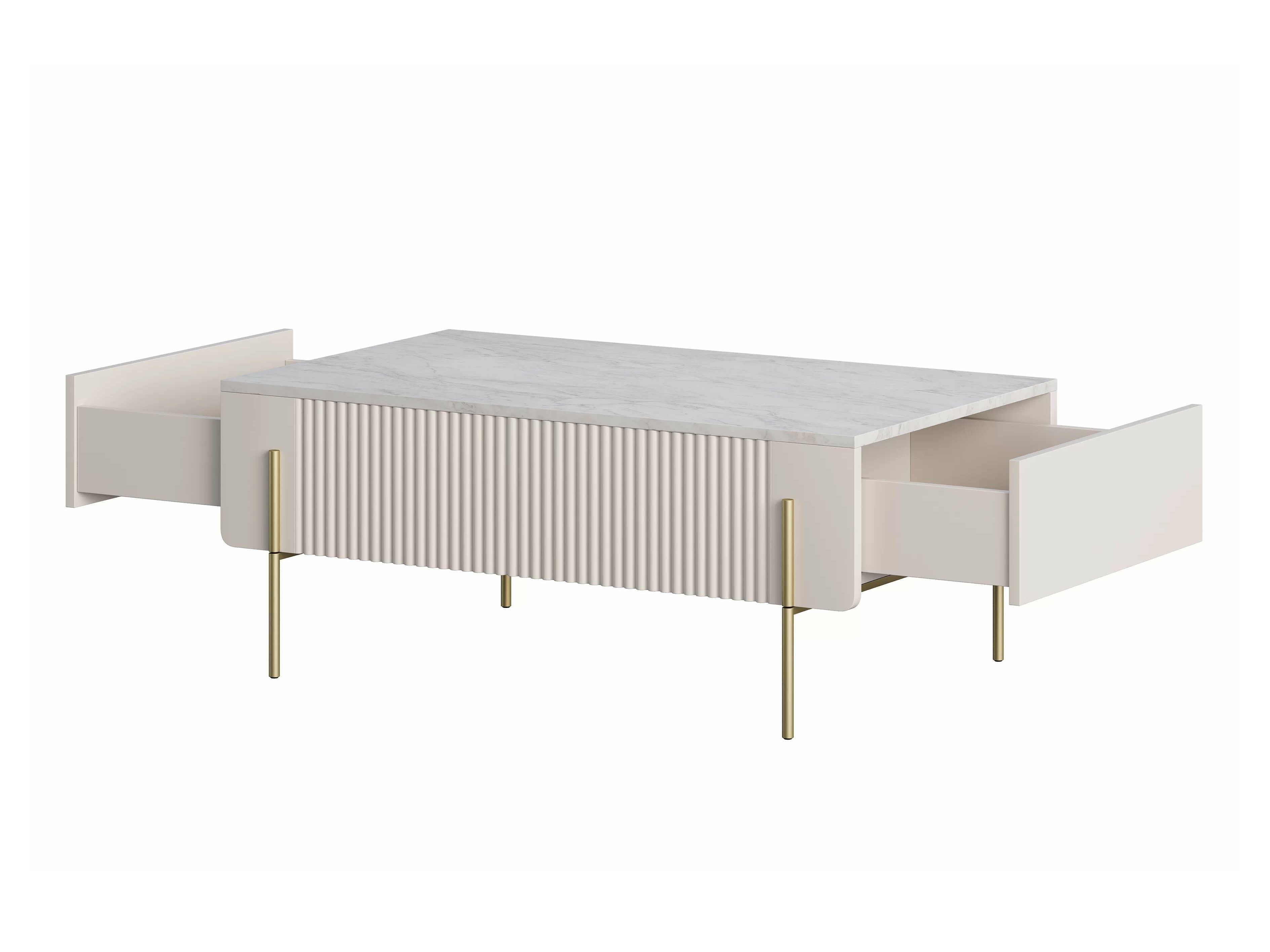 Журнальный столик Etrvero 106 (Кашемир + Белый мрамор)