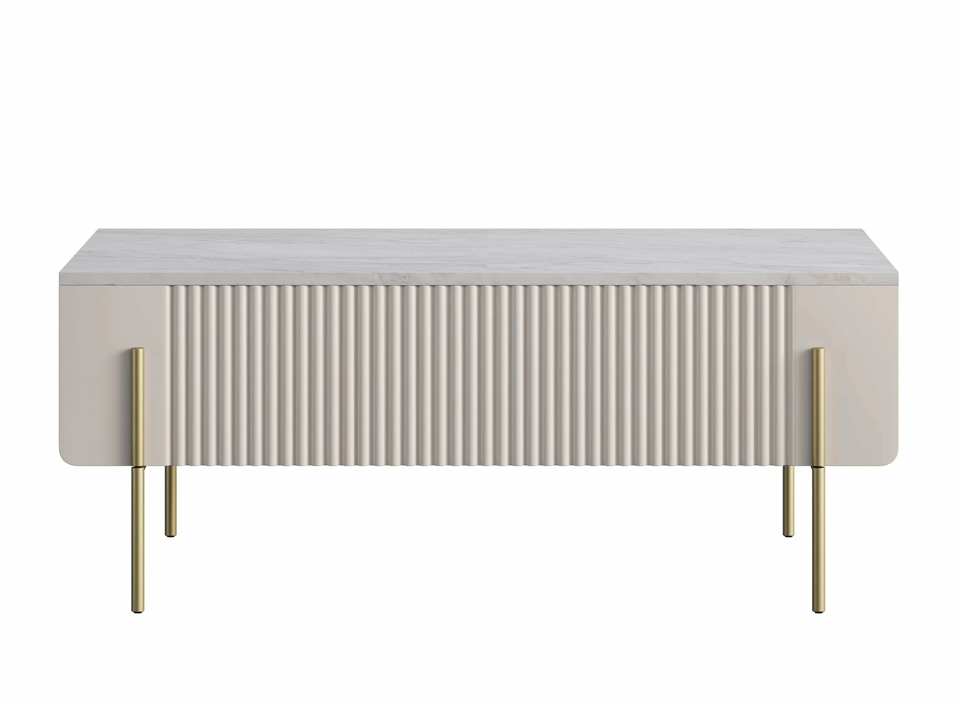 Журнальный столик Etrvero 106 (Кашемир + Белый мрамор)