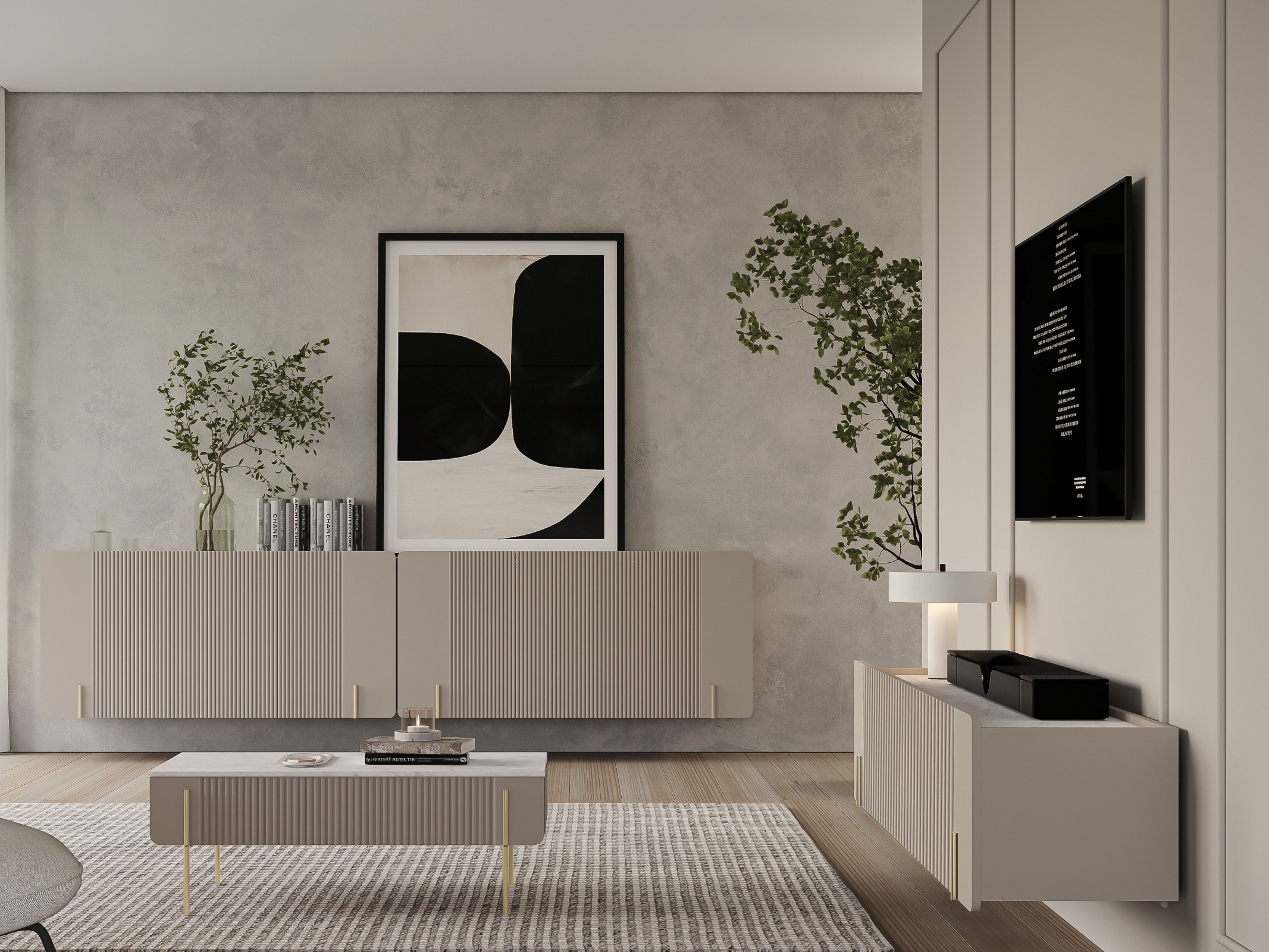 Журнальный столик Etrvero 106 (Кашемир + Белый мрамор)