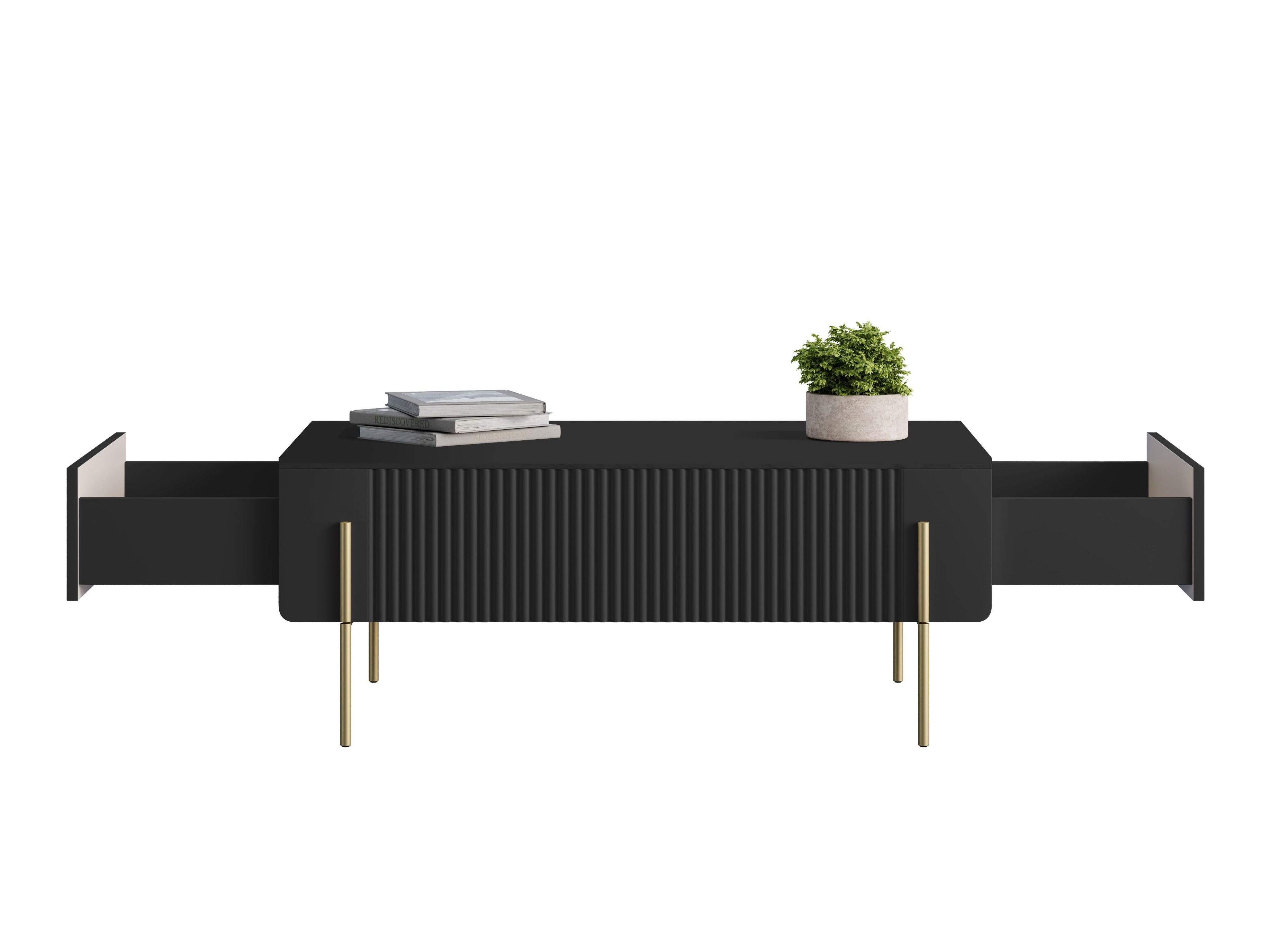 Žurnālu galdiņš Etrvero 106 (Melns)