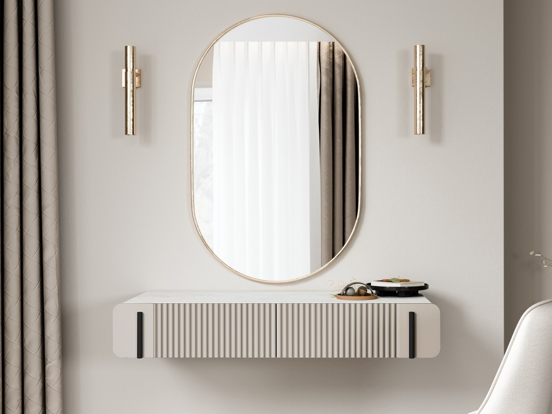 Grima galds Etrvero 109 (Kašmirs + Balts marmors)