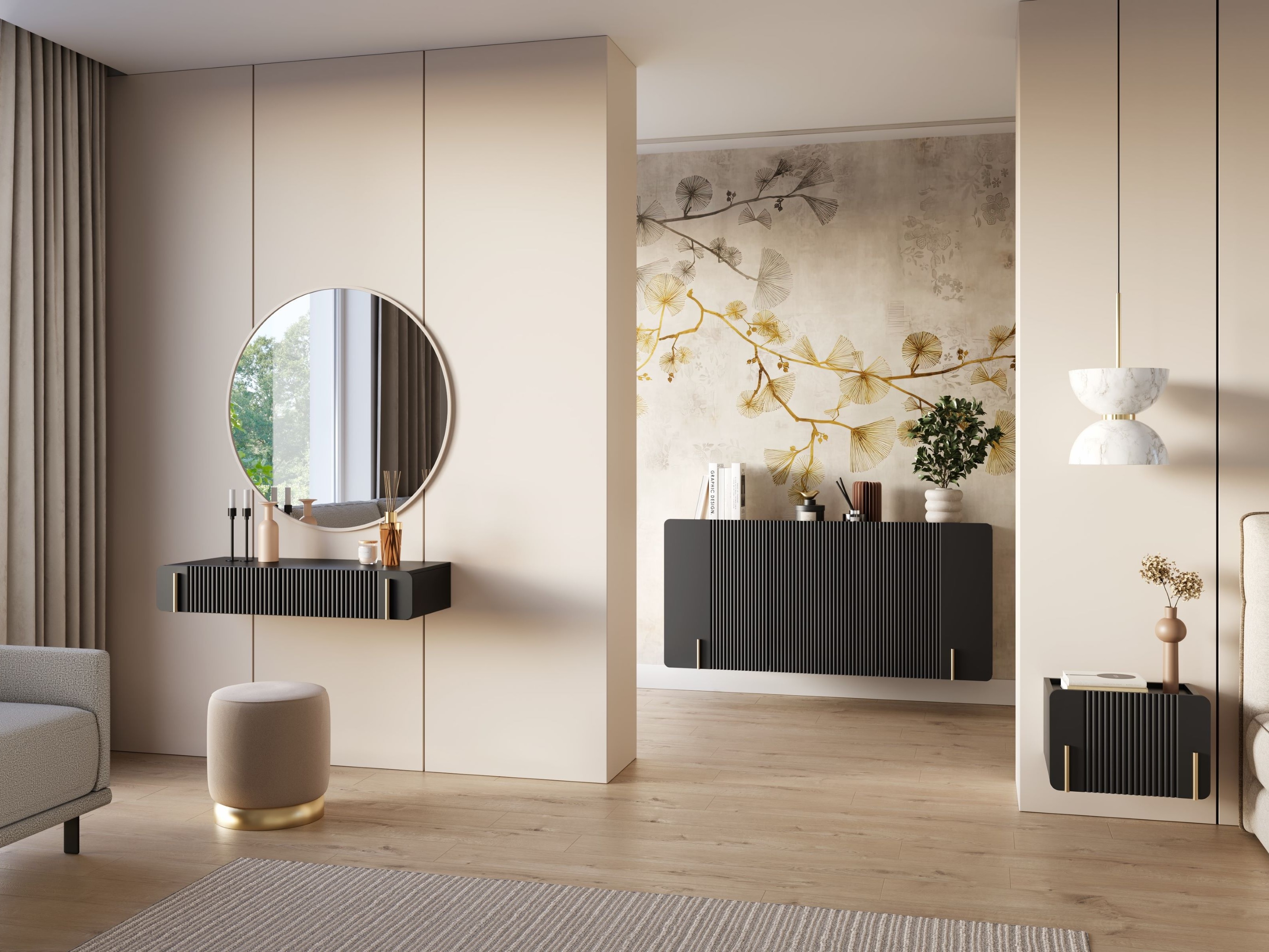 Grima galds Etrvero 109 (Melns)