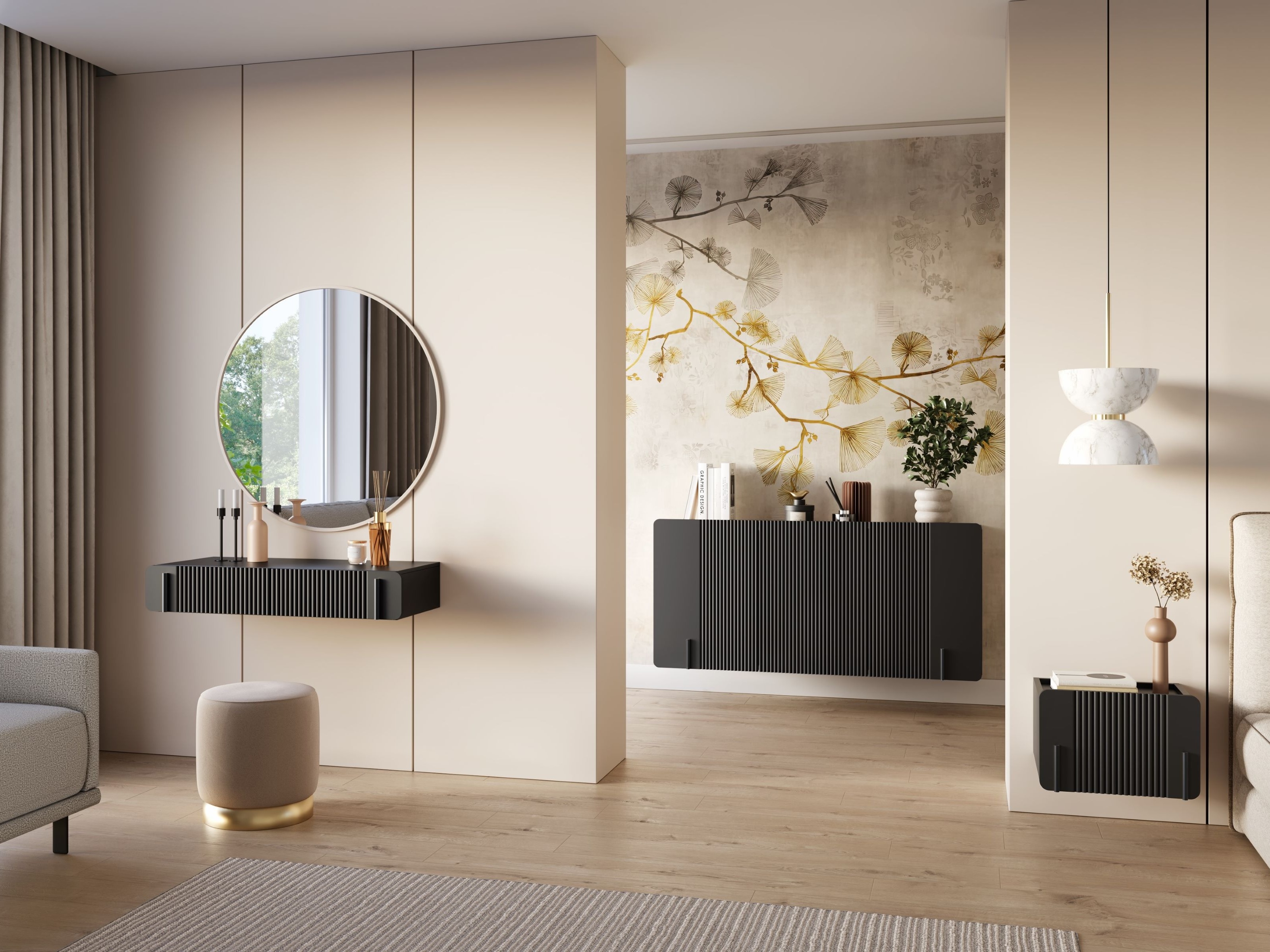 Grima galds Etrvero 109 (Melns)