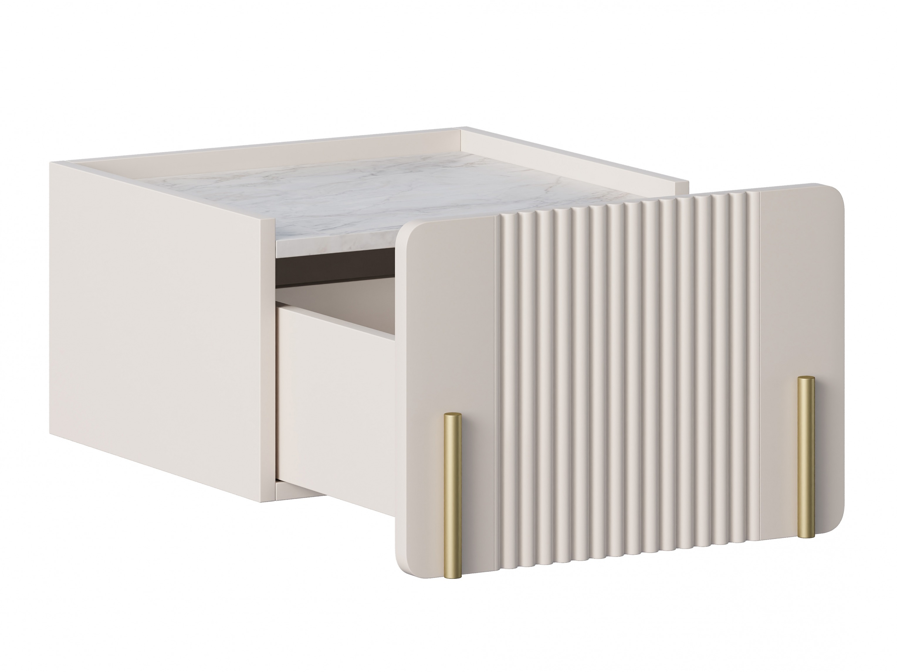 Naktsgaldiņš Etrvero 108 (Kašmirs + Balts marmors)