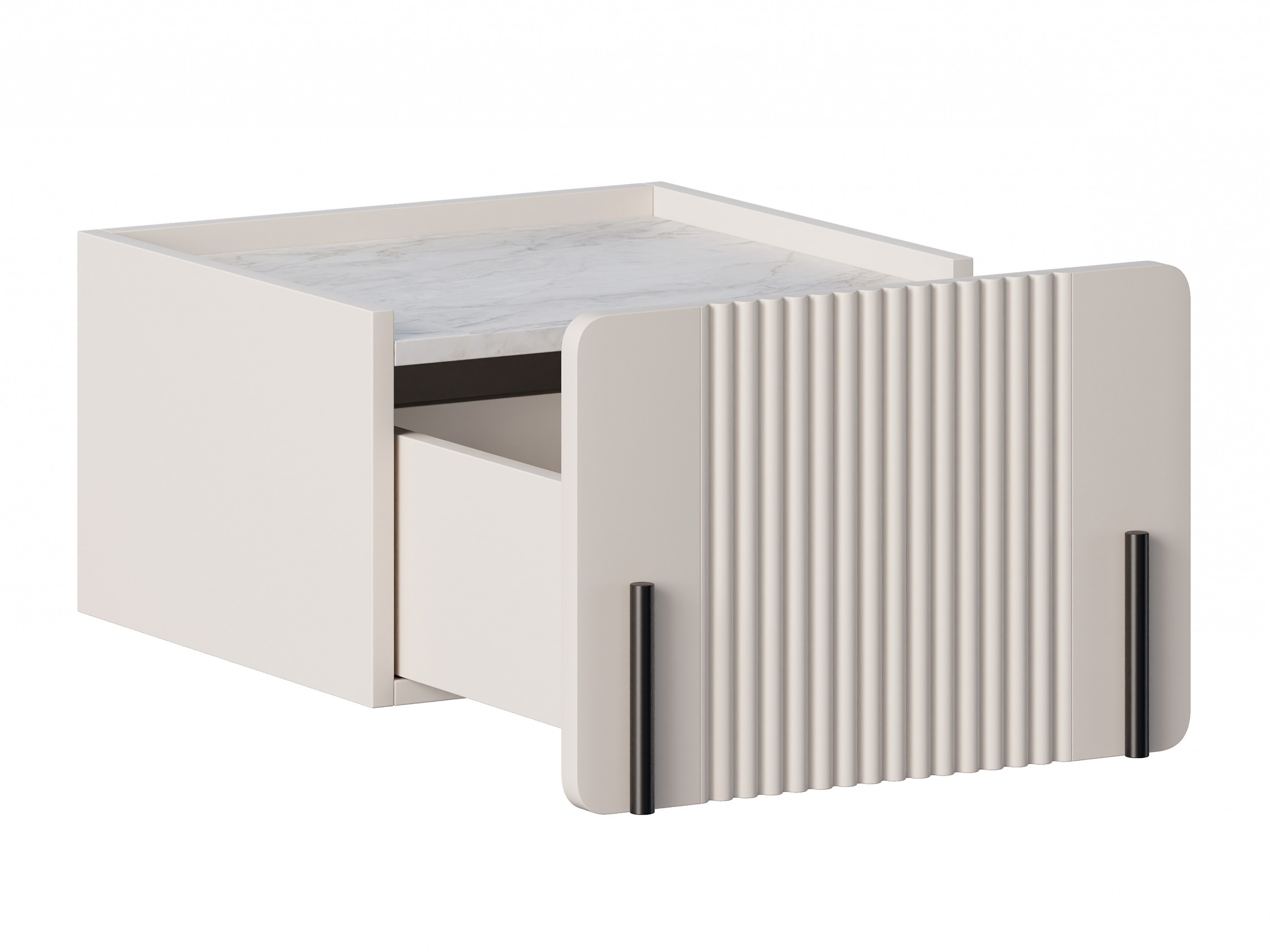 Naktsgaldiņš Etrvero 108 (Kašmirs + Balts marmors)