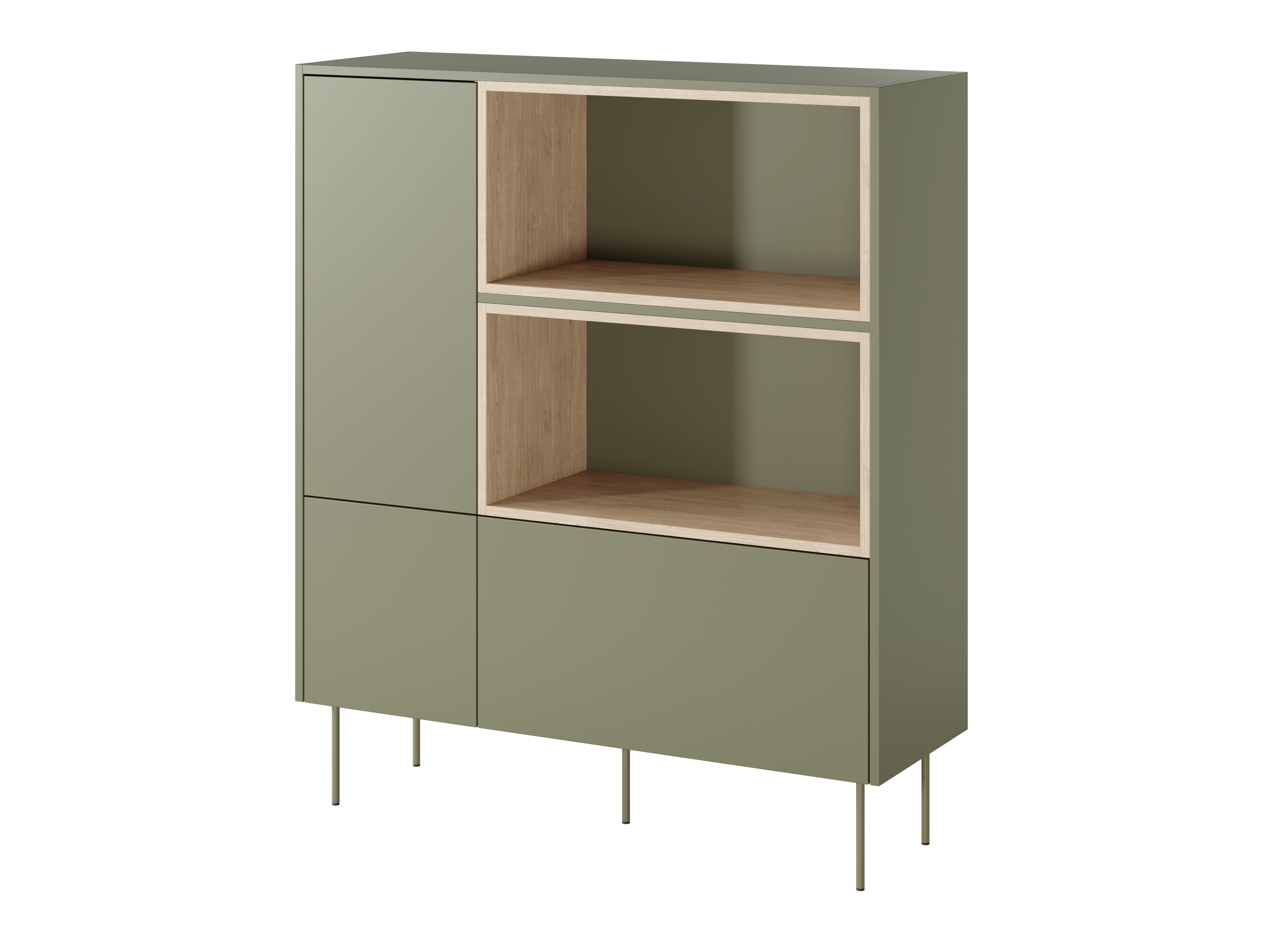 Plaukts Tivdala 112 (Ozols + Matēts zaļš)