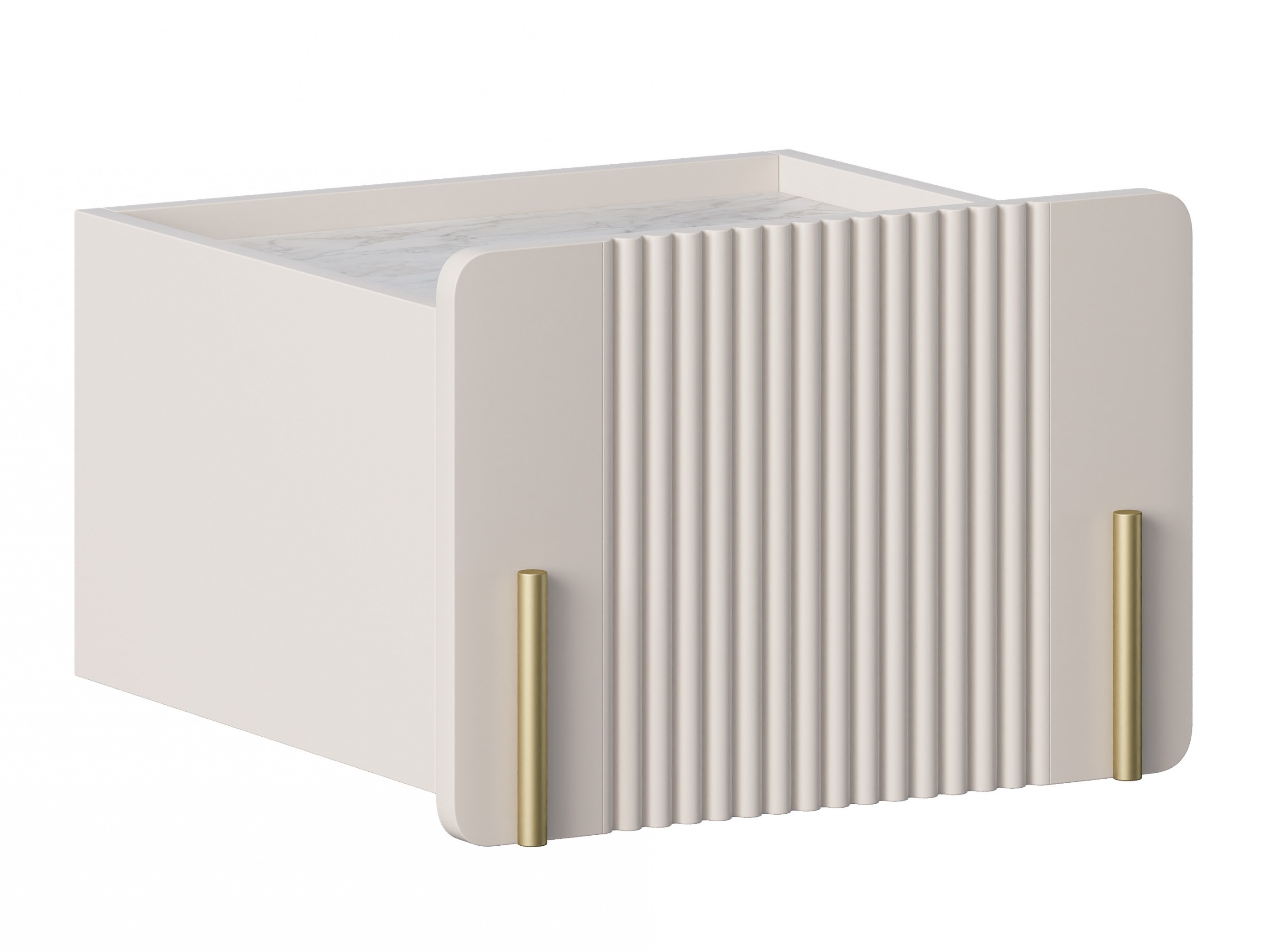 Прикроватная тумбочка Etrvero 108 (Кашемир + Белый мрамор)