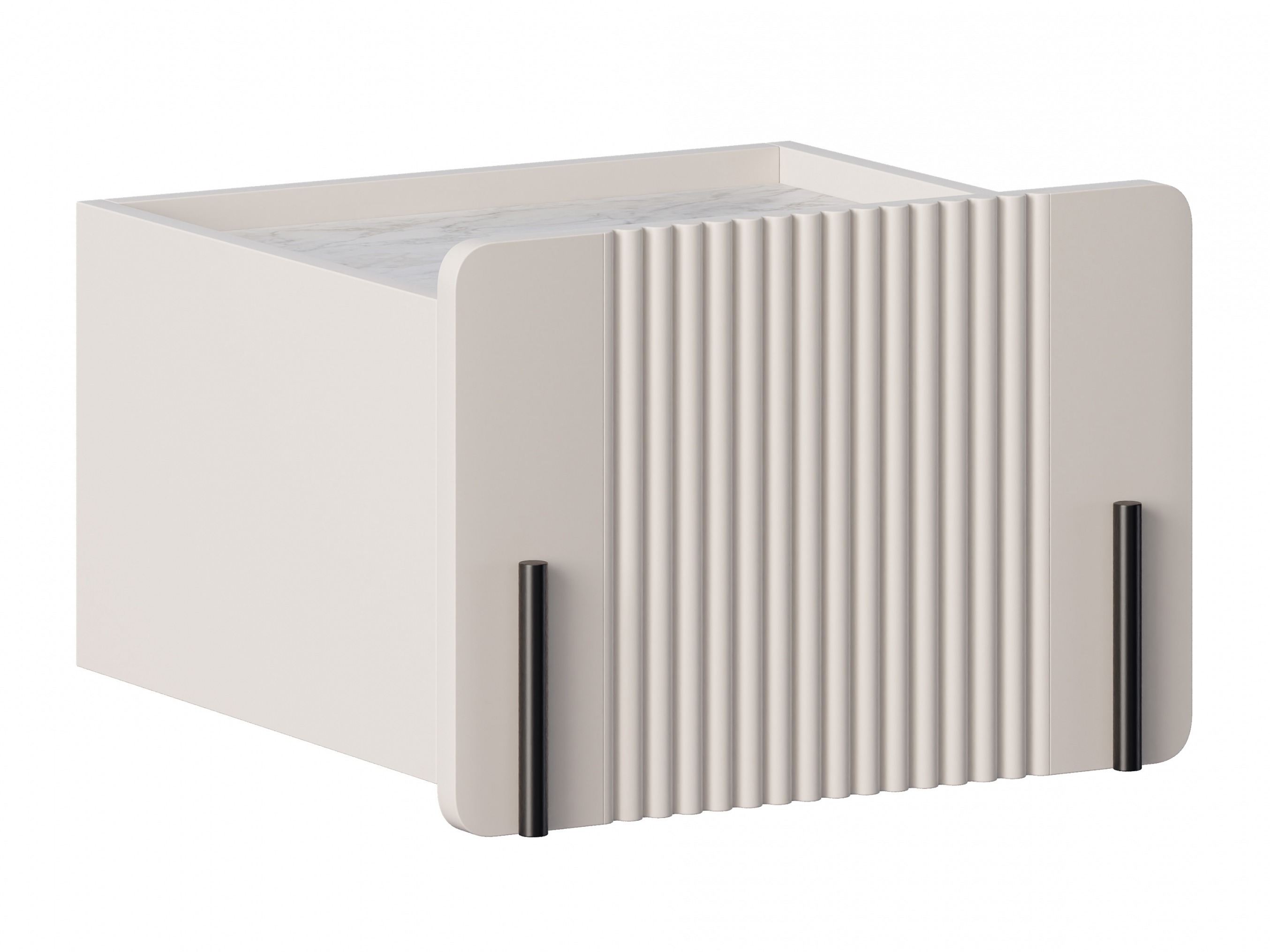 Прикроватная тумбочка Etrvero 108 (Кашемир + Белый мрамор)